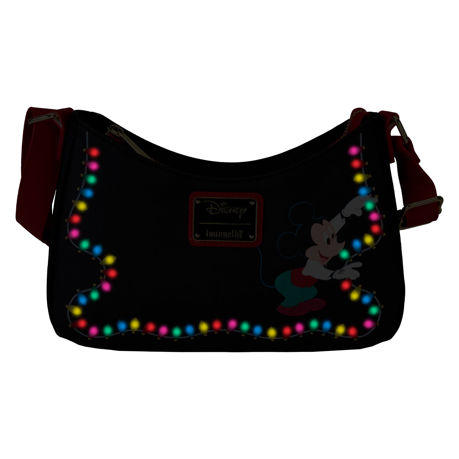 Loungefly Disney Mickey and Pluto Light Up Decorations Crossbody Bag | Blue Culture Tees