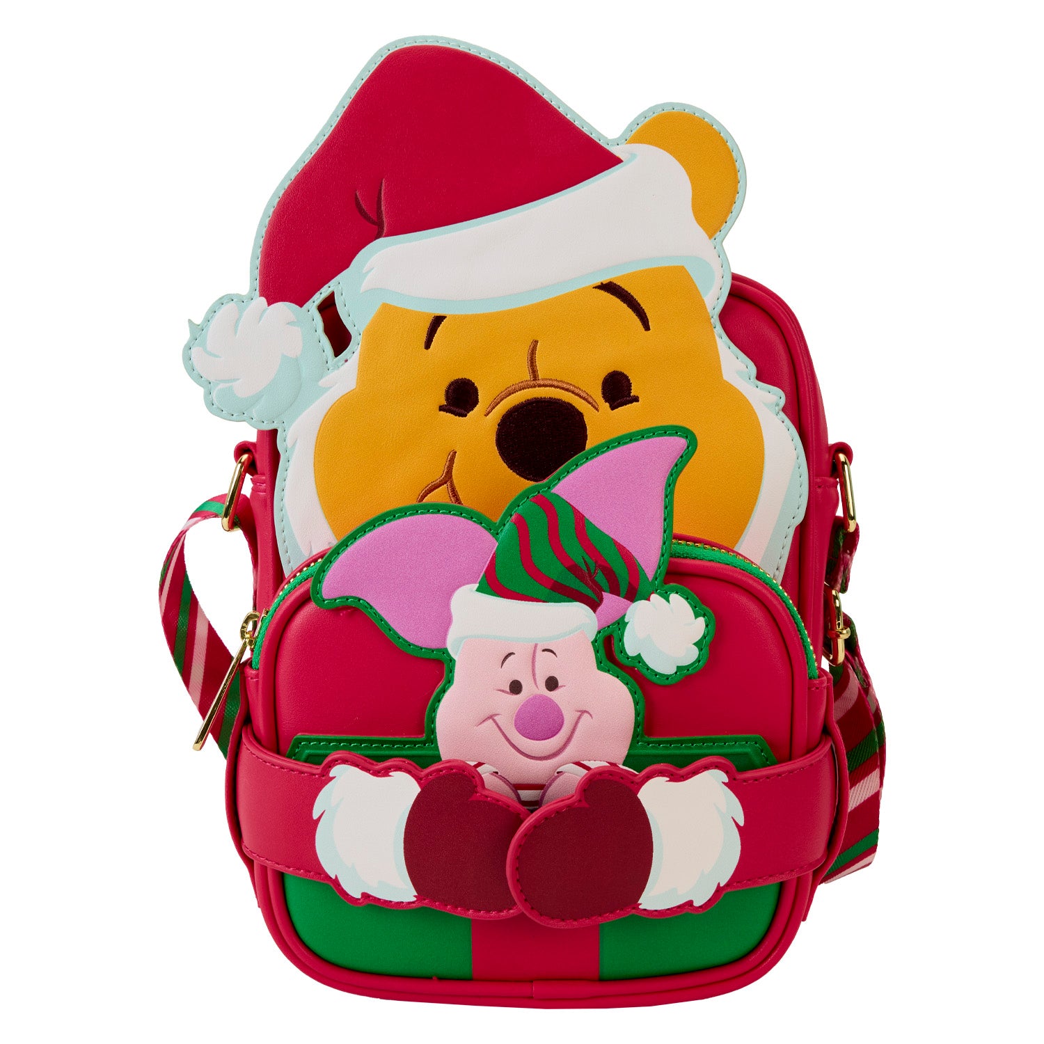 Loungefly Disney Winnie The Pooh Santa Pooh Crossbuddies Bag | Blue Culture Tees