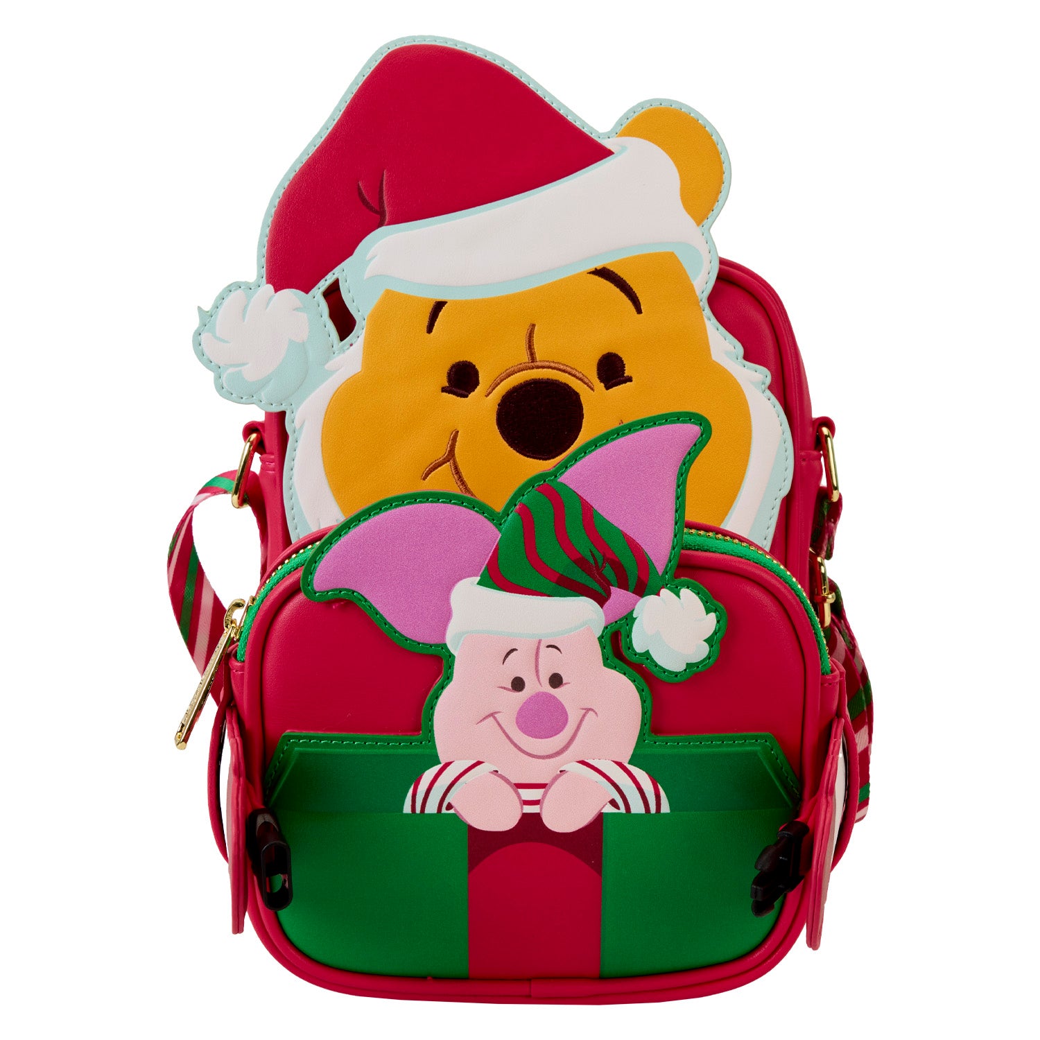 Loungefly Disney Winnie The Pooh Santa Pooh Crossbuddies Bag | Blue Culture Tees