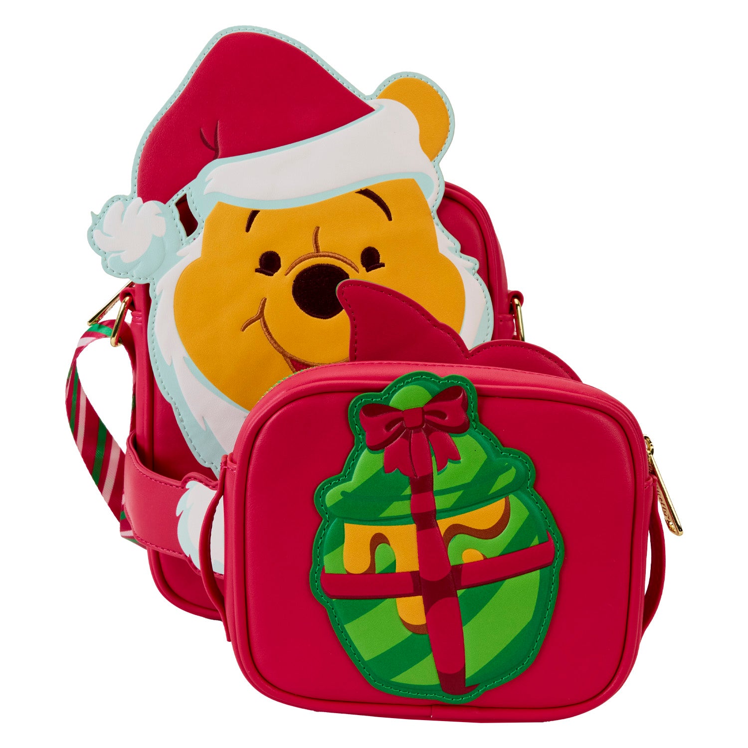 Loungefly Disney Winnie The Pooh Santa Pooh Crossbuddies Bag | Blue Culture Tees