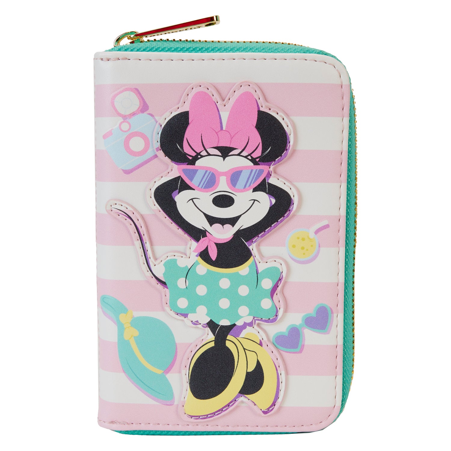 Loungefly Disney Minnie Mouse Vacation Style Zip Around Wallet