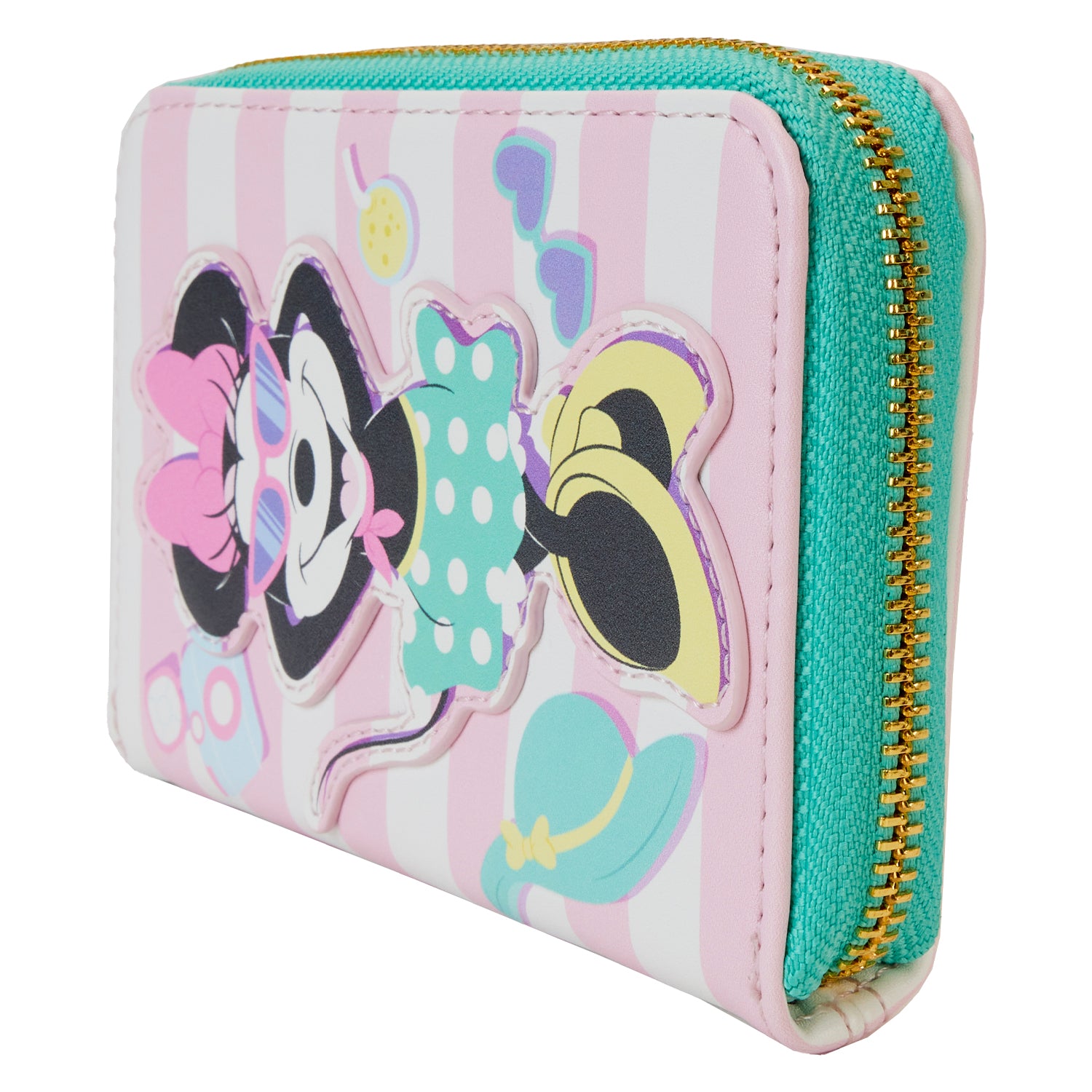 Loungefly Disney Minnie Mouse Vacation Style Zip Around Wallet