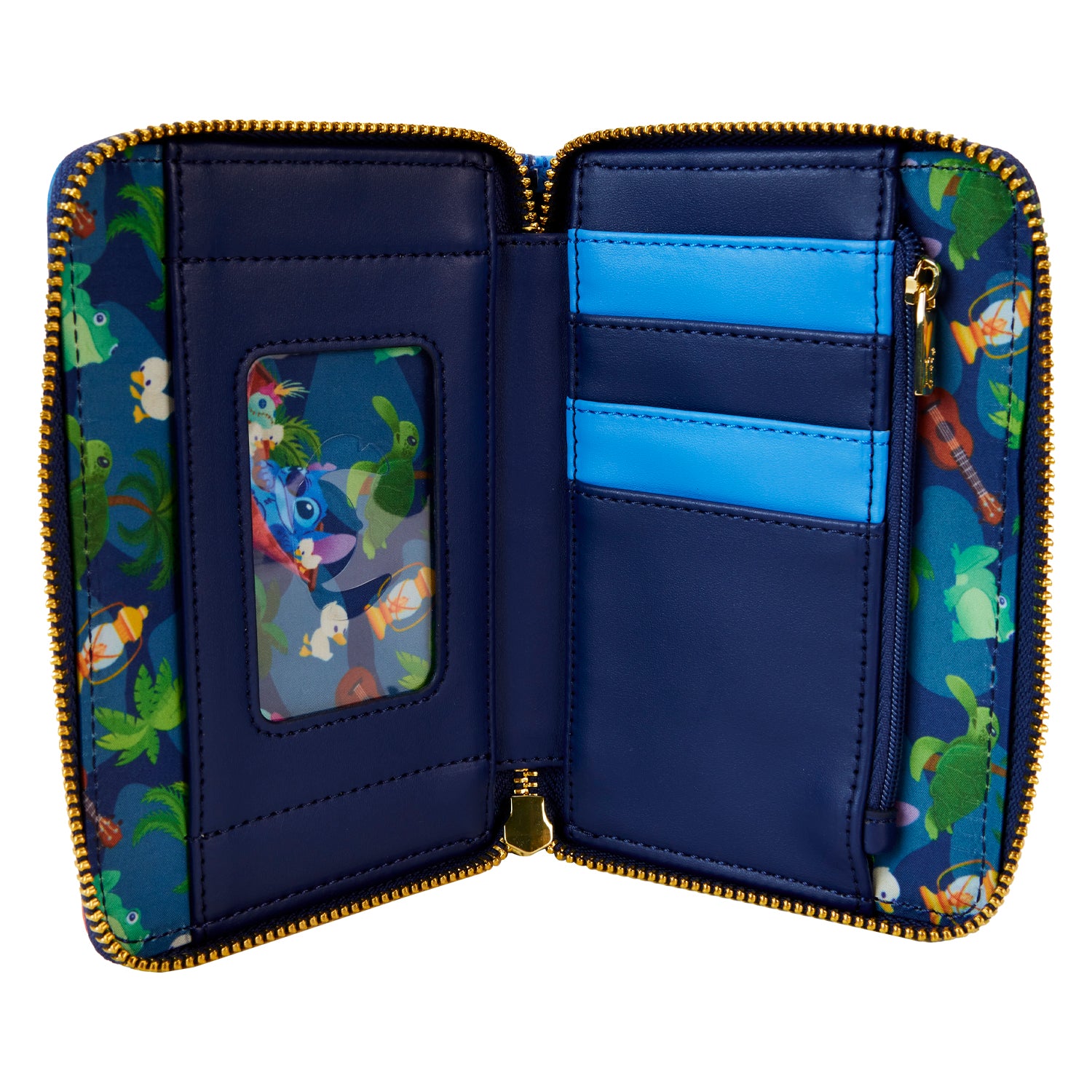 Loungefly Disney Lilo and Stitch Camping Cuties Zip Around Wallet