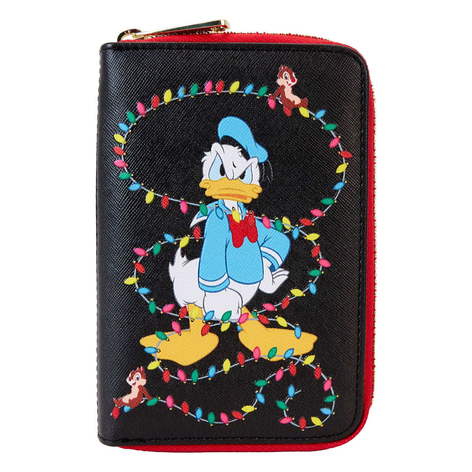 Loungefly Disney Donald Wrapped in Lights Zip Around Wallet | Blue Culture Tees