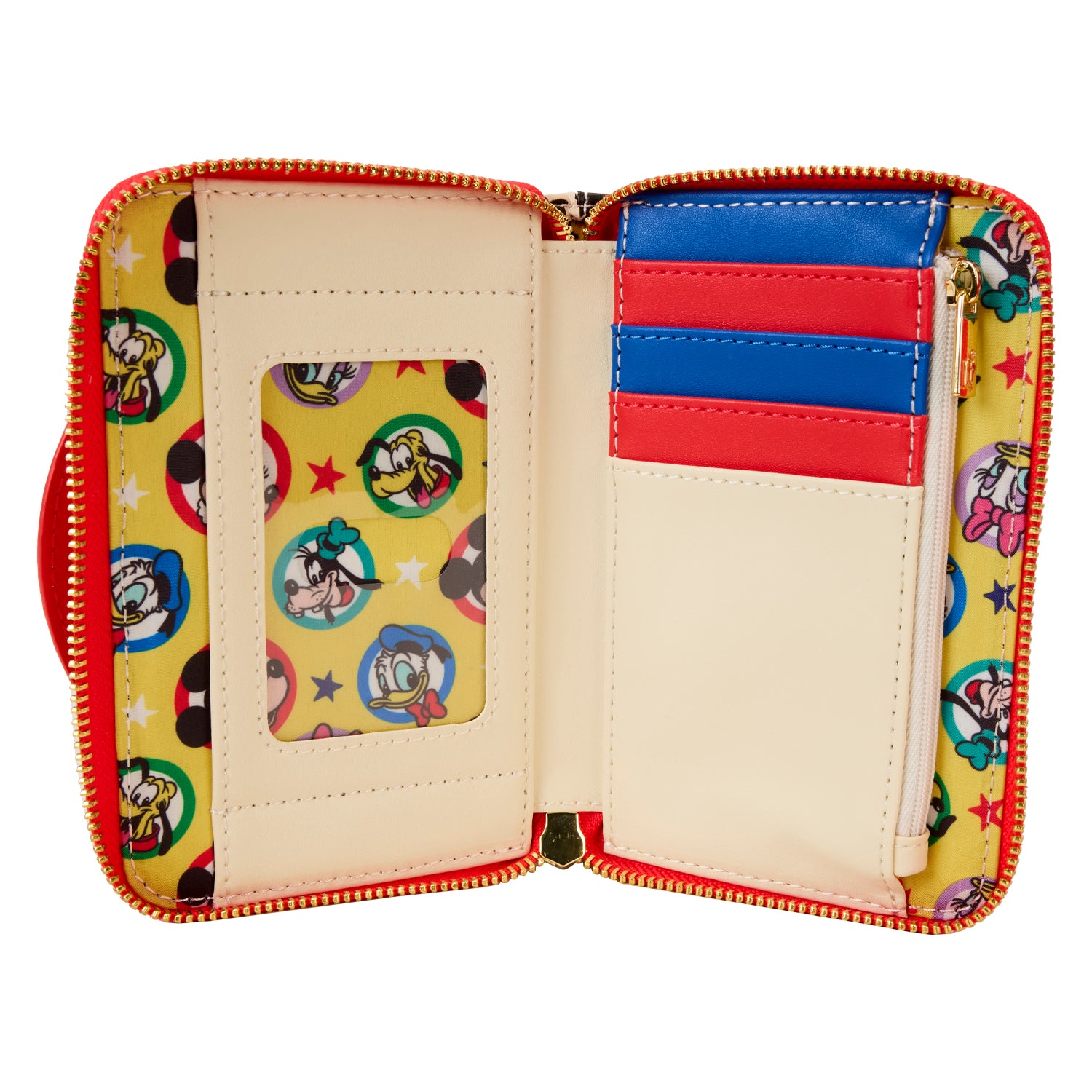 Loungefly Disney Classic Mickey and Friends Zip Around Wallet | Blue Culture Tees