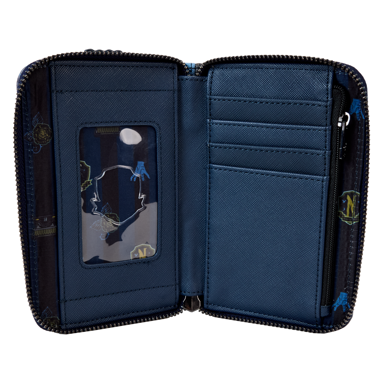 Loungefly Wednesday Nevermore Academy Zip Around Wallet | Blue Culture Tees