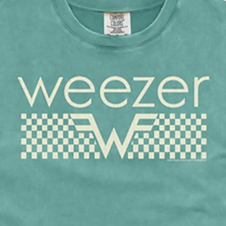 Weezer Off White Checkers Comfort Colors T-Shirt