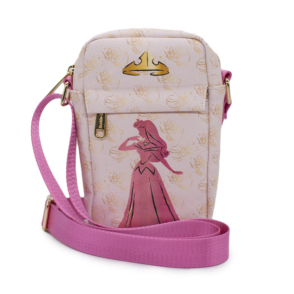Disney Sleeping Beauty Princess Aurora and Fairy Godmothers Crossbody Bag