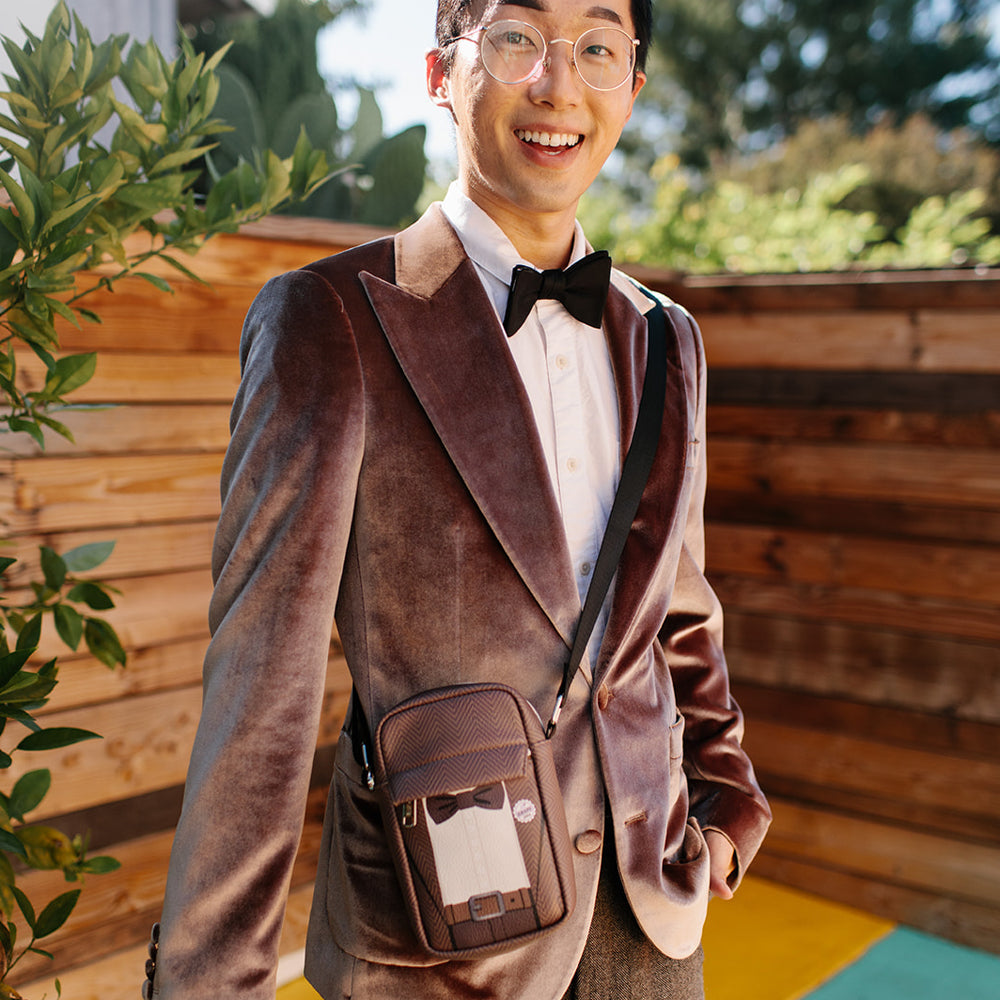 Disney Pixar Up Carl's Suit Crossbody Bag