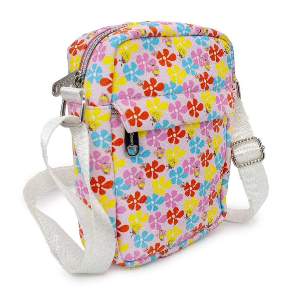 SpongeBob SquarePants and Friends Flower Collage Bounding Crossbody Bag