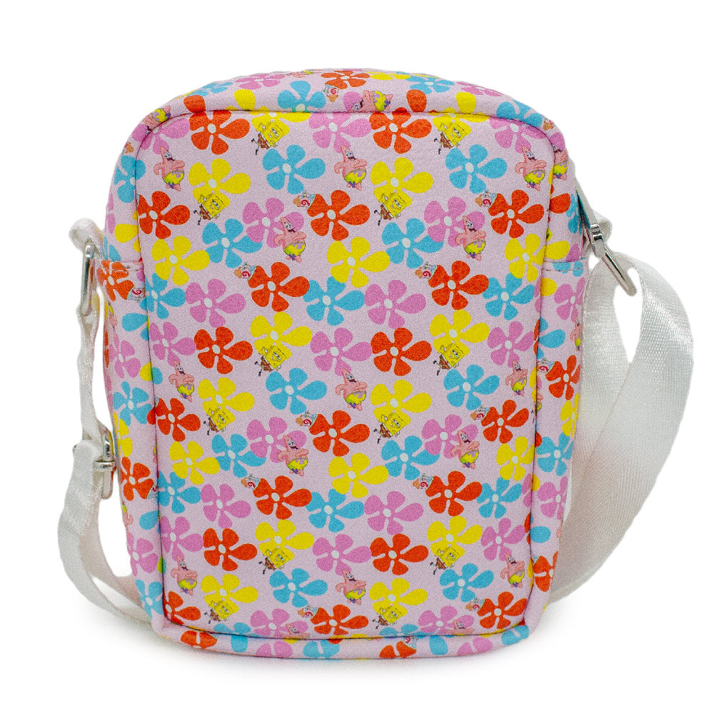 SpongeBob SquarePants and Friends Flower Collage Bounding Crossbody Bag