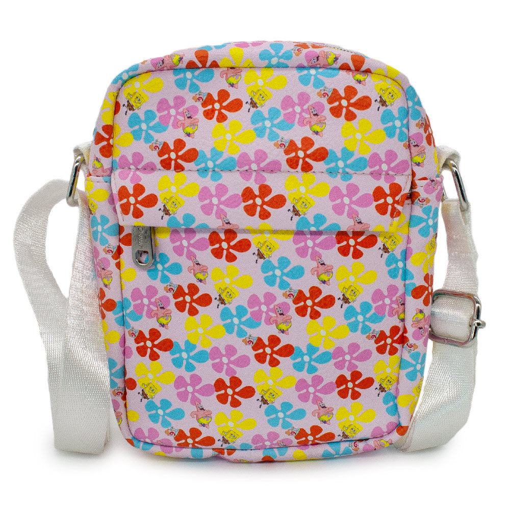 SpongeBob SquarePants and Friends Flower Collage Bounding Crossbody Bag