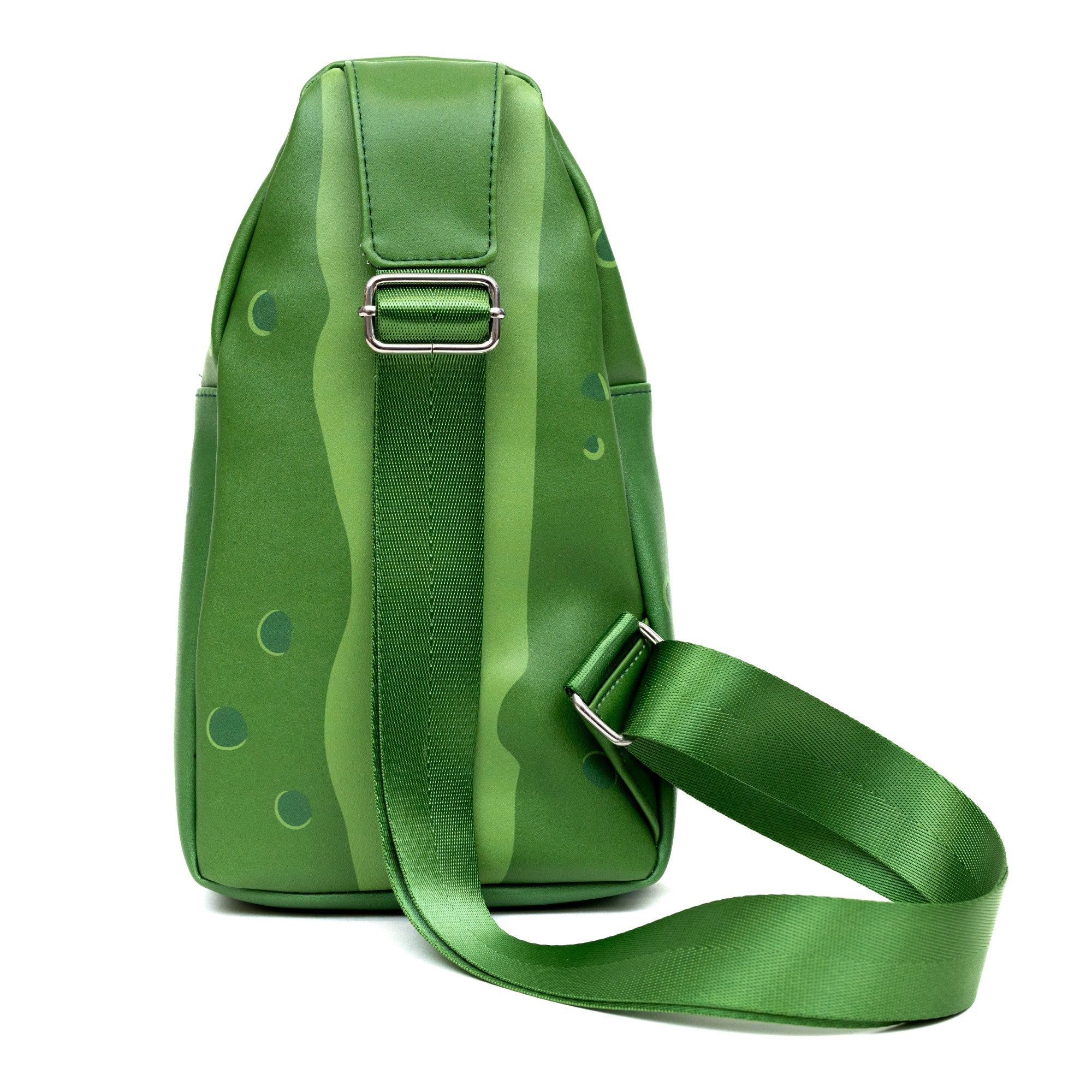 Rick and Morty Pickle Rick Expression Bounding Crossbody Sling Bag