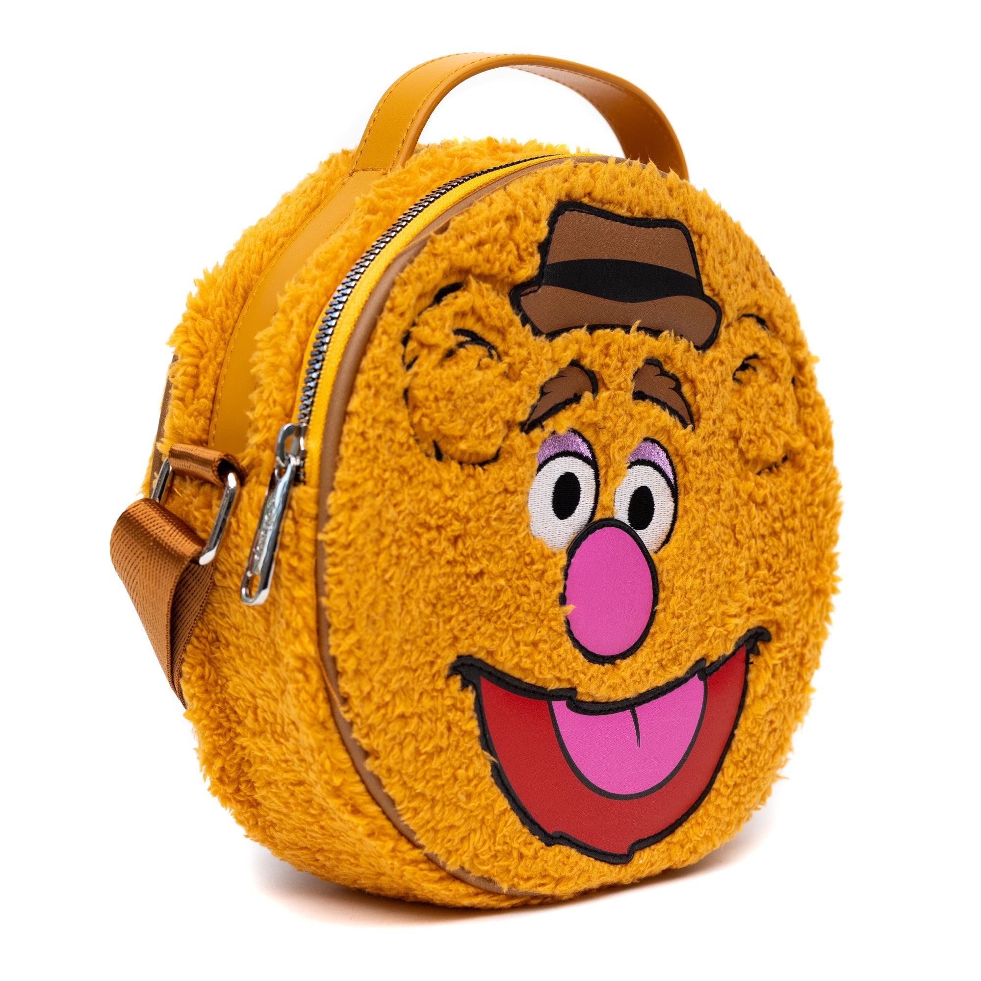 Disney The Muppets Fozzie Bear Face Round Crossbody Bag