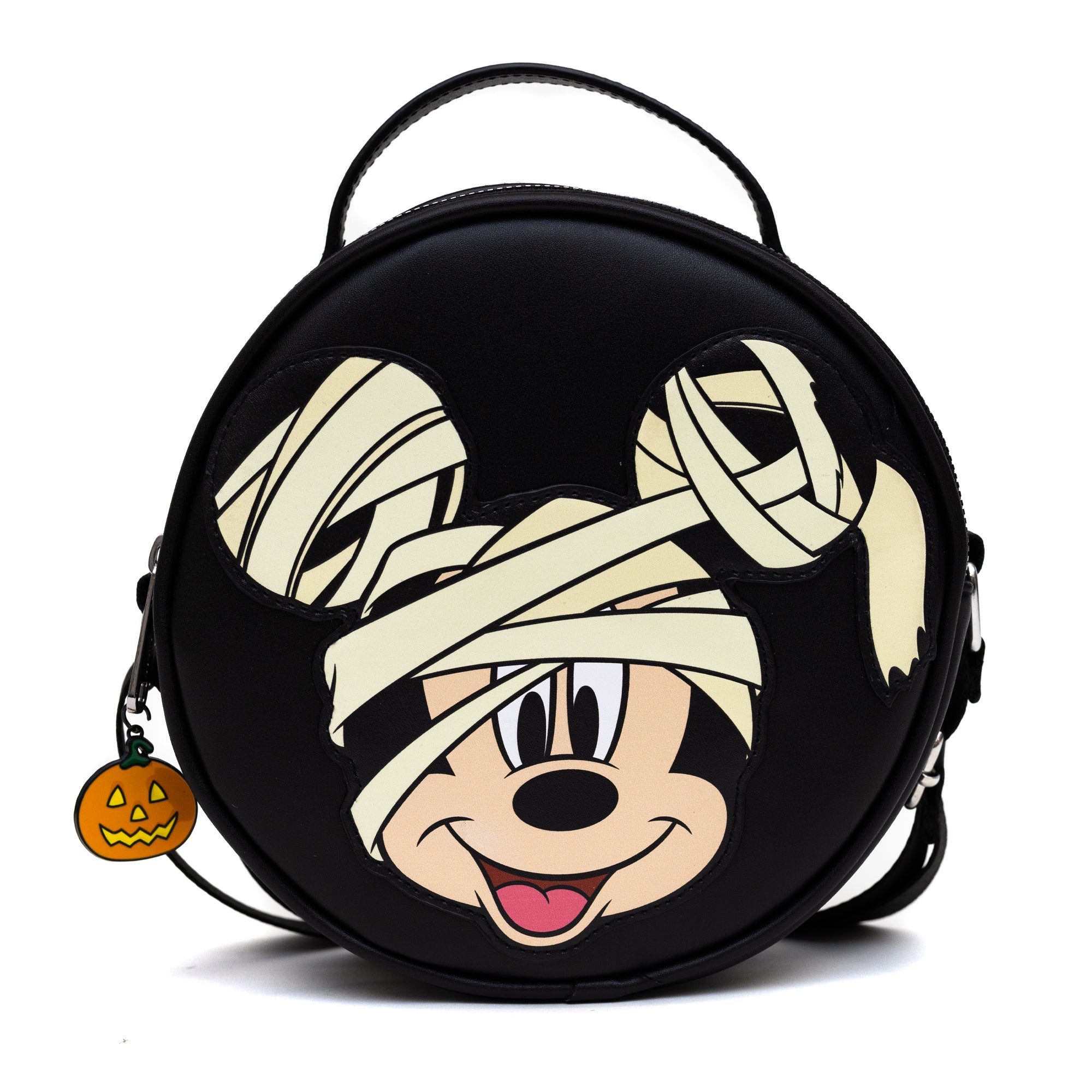 Disney Mummy Mickey Mouse Glow in the Dark Round Crossbody Bag