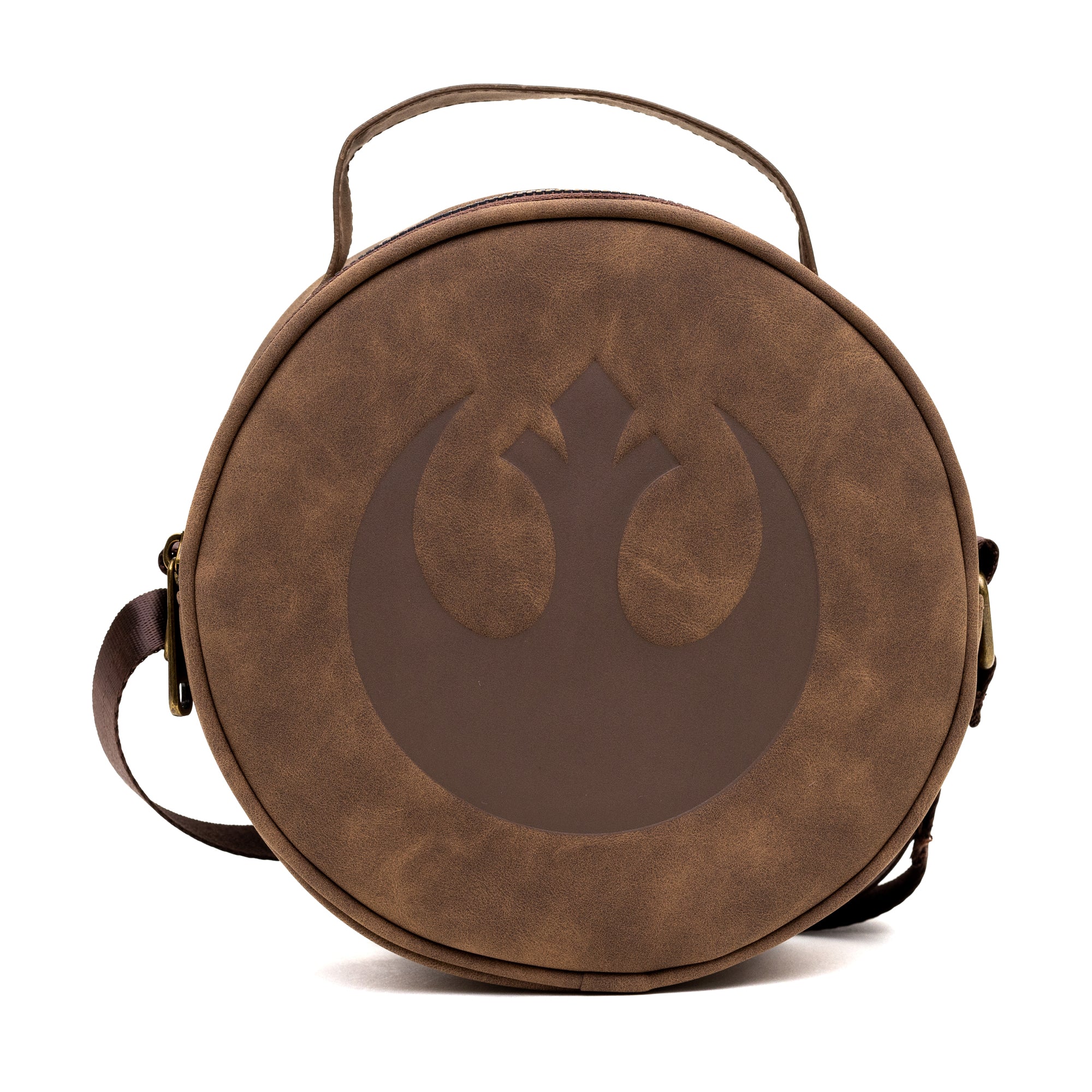 Star Wars Rebel Alliance Insignia Emblem Debossed Round Crossbody Bag