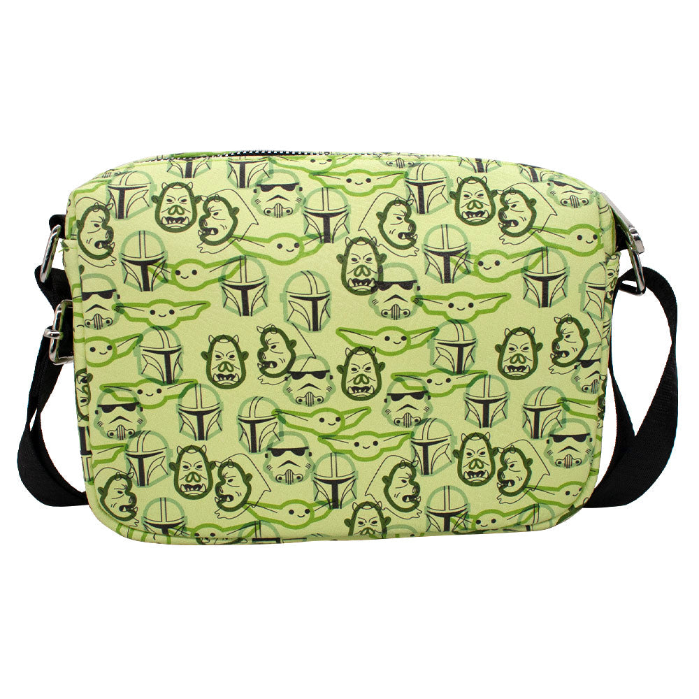 Star Wars The Mandalorian Character Faces Horizontal Crossbody Bag