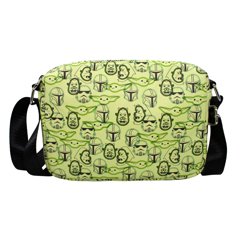 Star Wars The Mandalorian Character Faces Horizontal Crossbody Bag