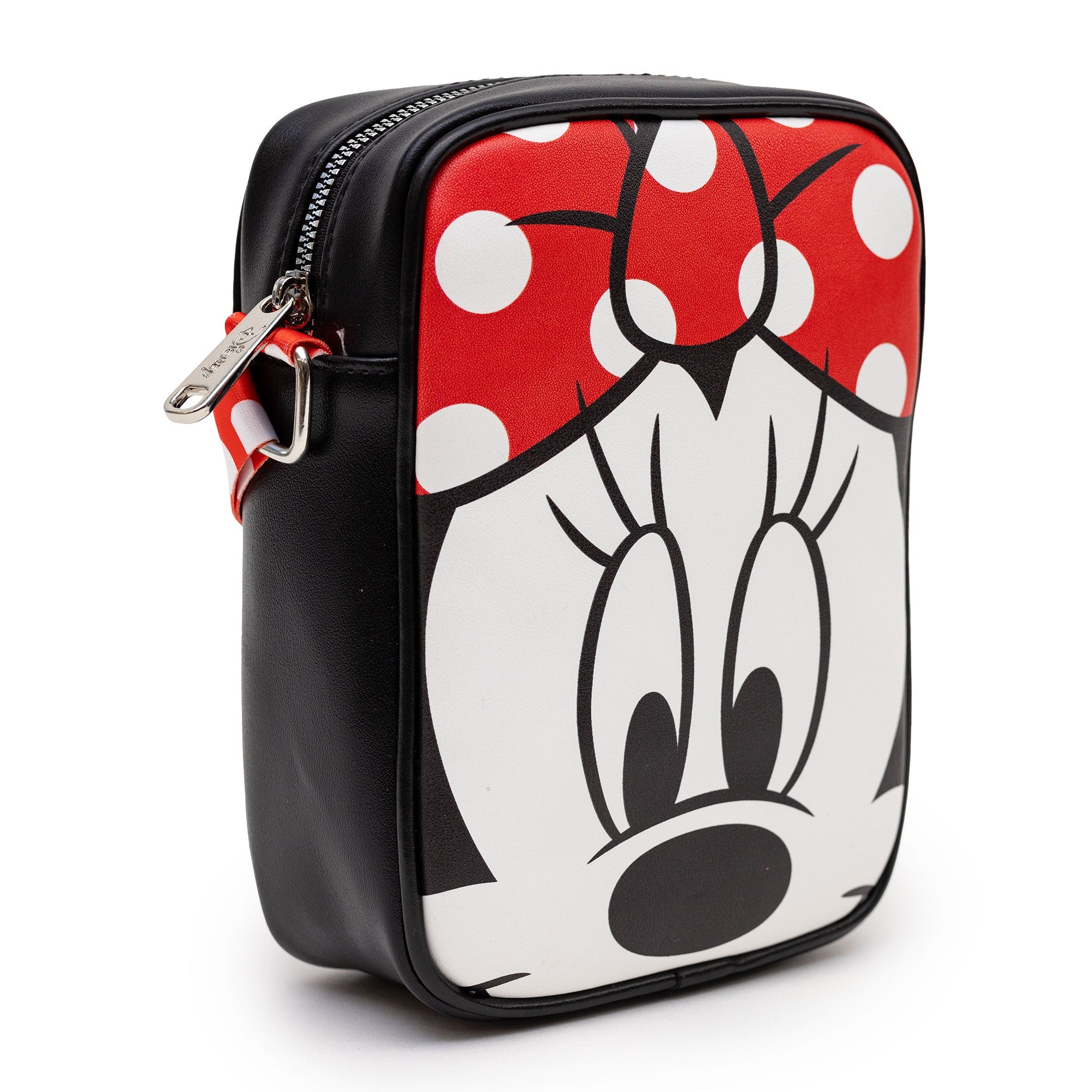 Disney Minnie Mouse Face Character Close Up Crossbody Bag