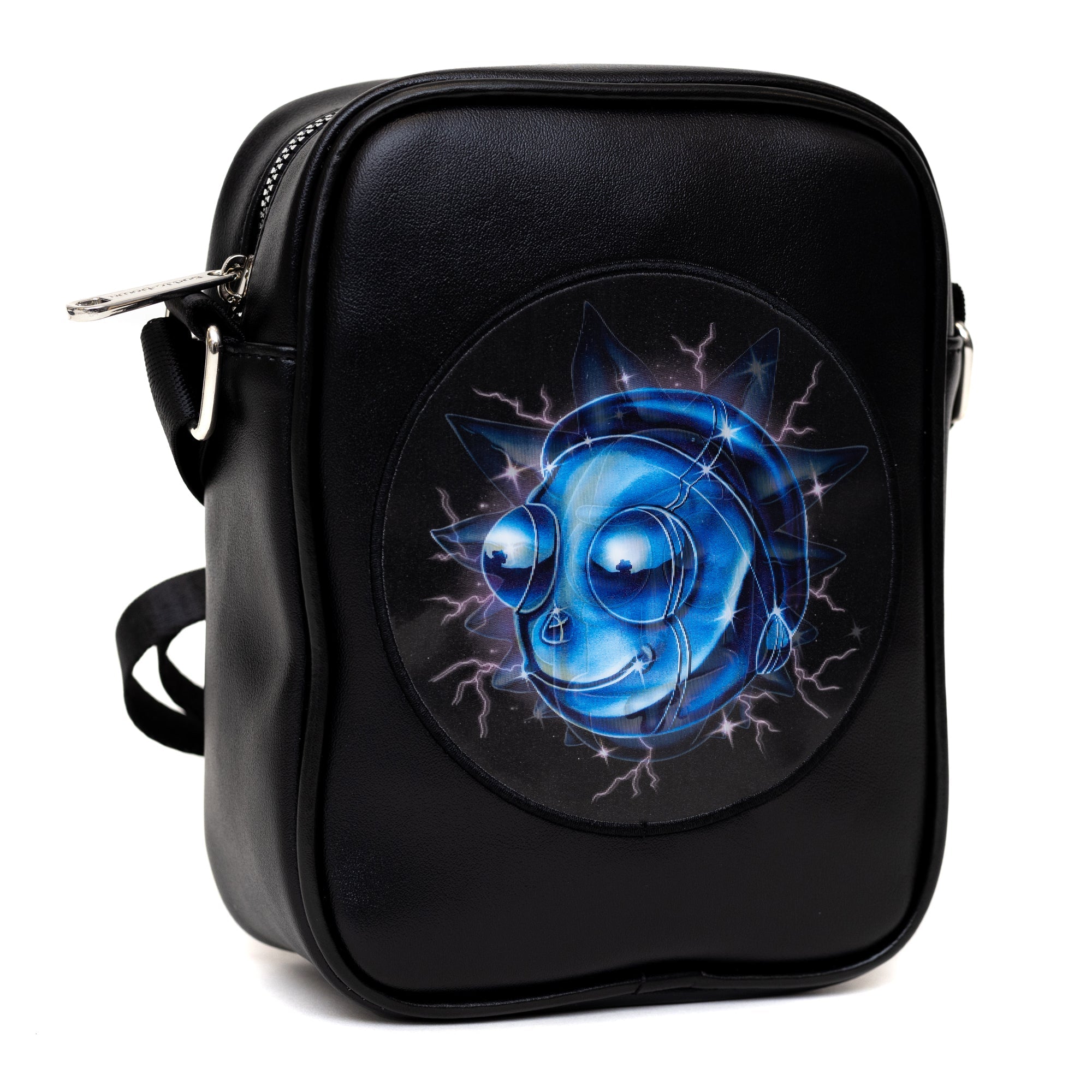 Rick and Morty Lenticular Face Expression Crossbody Bag | Blue Culture Tees