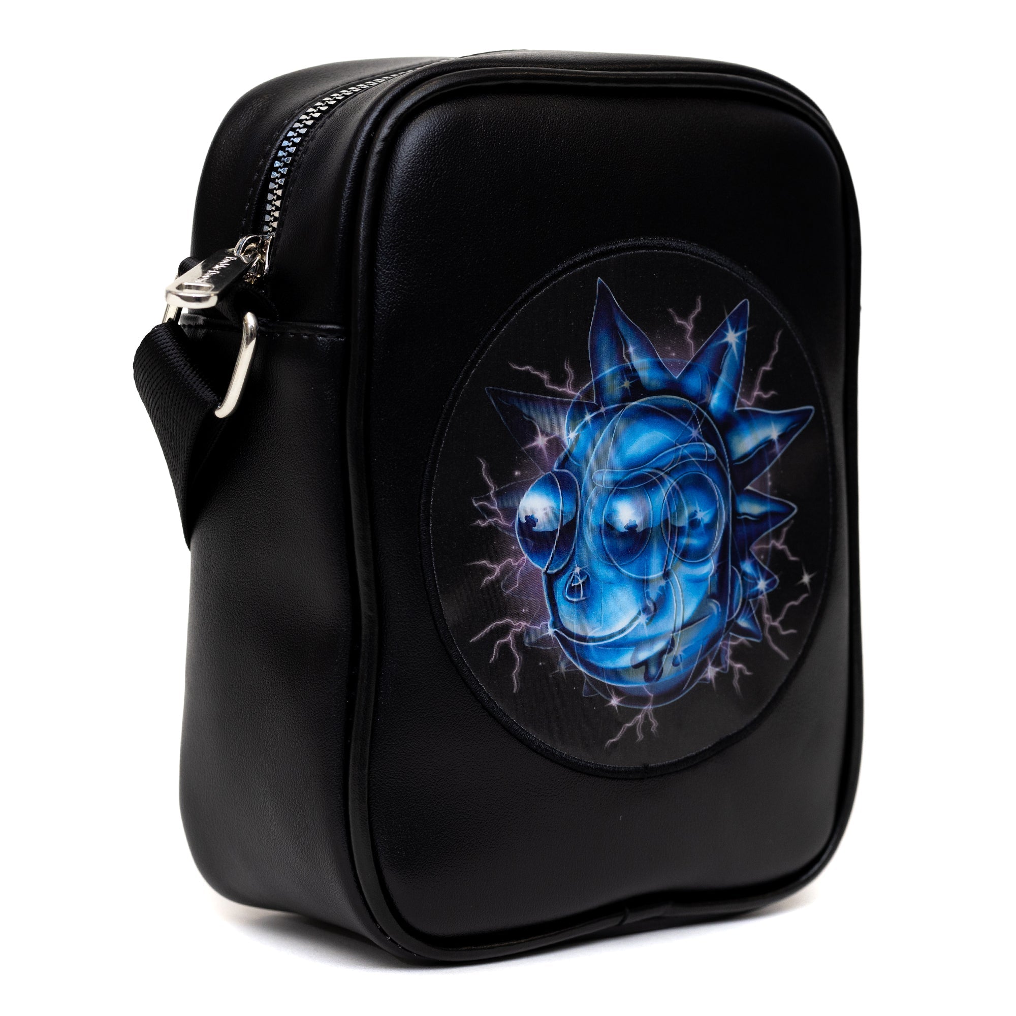 Rick and Morty Lenticular Face Expression Crossbody Bag | Blue Culture Tees