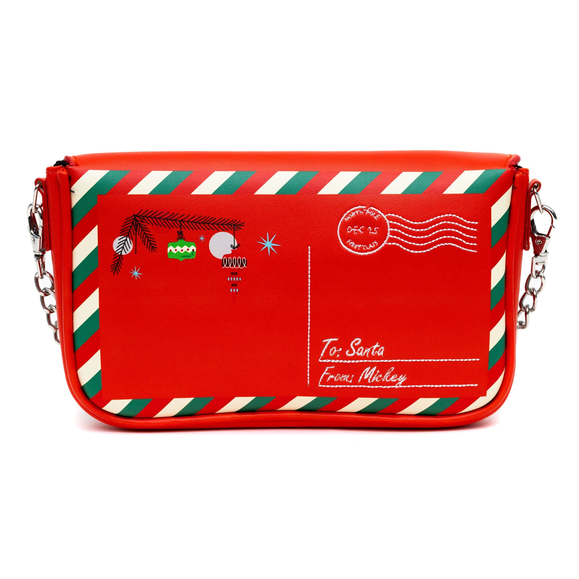 Disney Mickey Mouse Holiday Christmas Letter to Santa Crossbody Bag