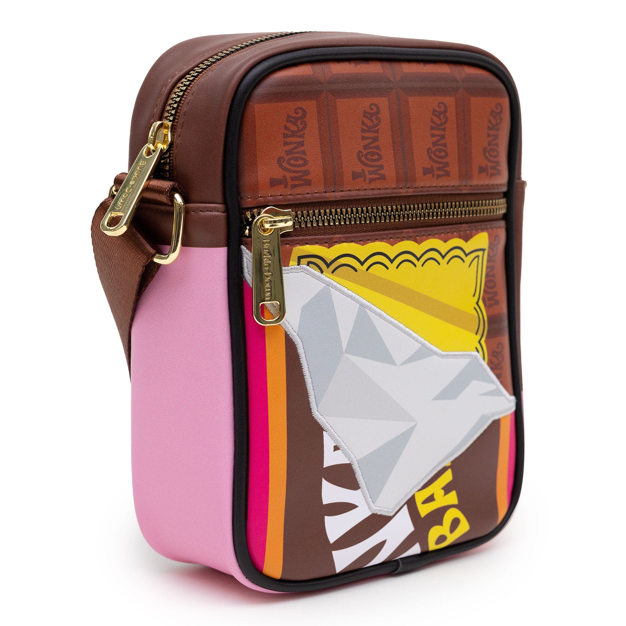 Willy Wonka Unwrapped Wonka Bar with Golden Ticket Crossbody Bag