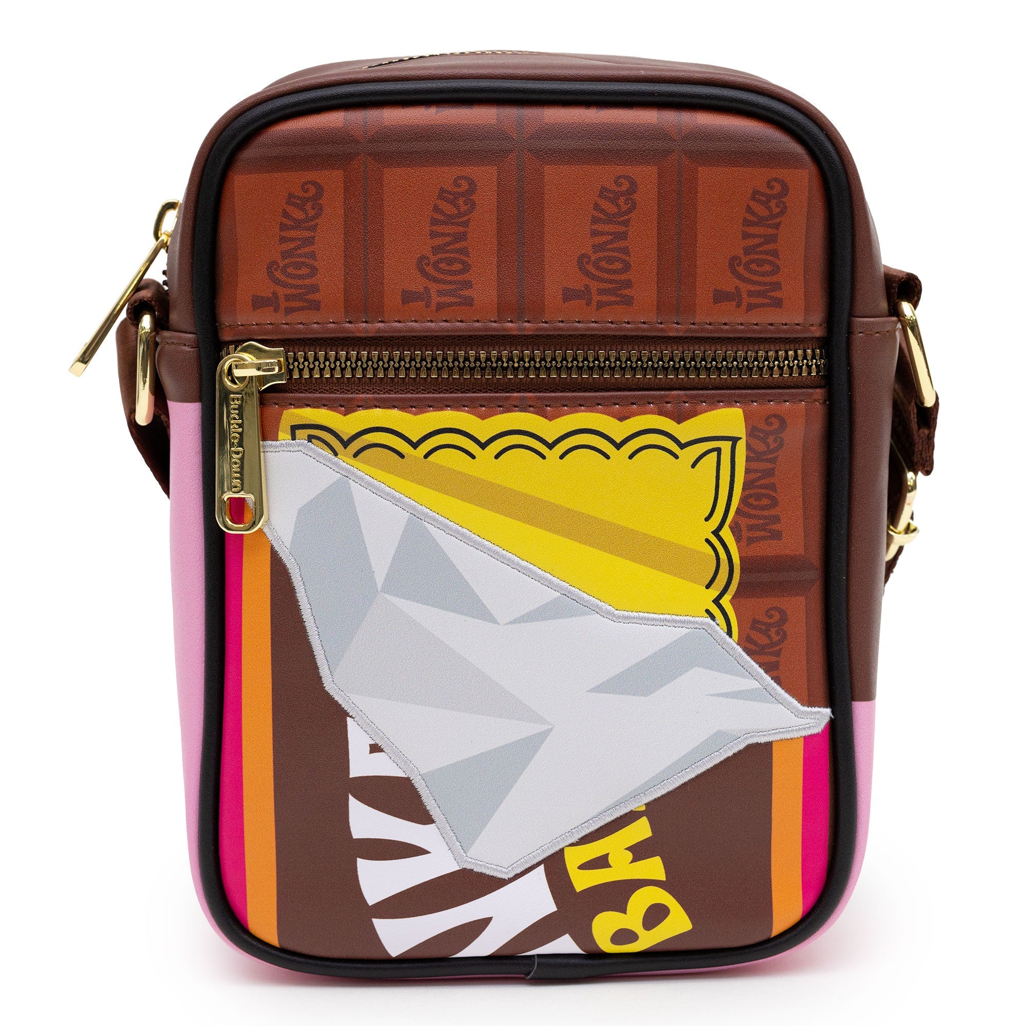 Willy Wonka Unwrapped Wonka Bar with Golden Ticket Crossbody Bag