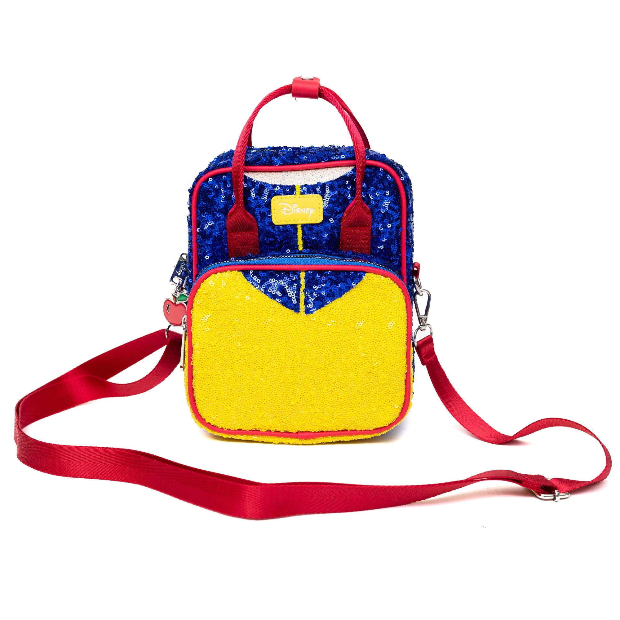 Disney Snow White Bodice Blue and Yellow Sequins Crossbody Bag | Blue Culture Tees