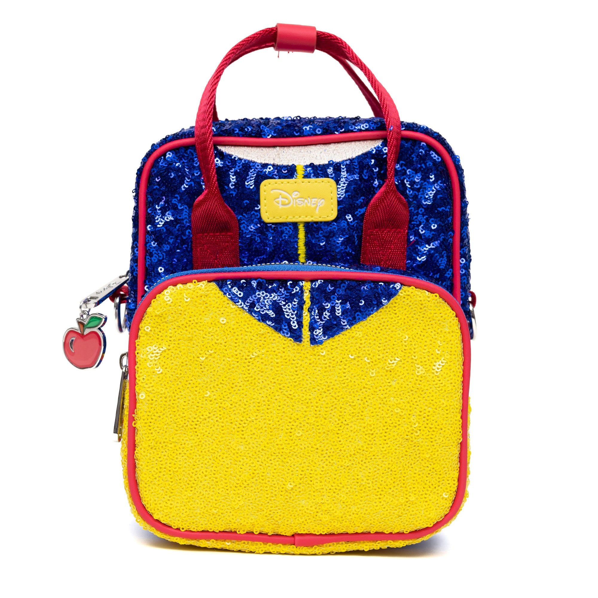 Disney Snow White Bodice Blue and Yellow Sequins Crossbody Bag | Blue Culture Tees