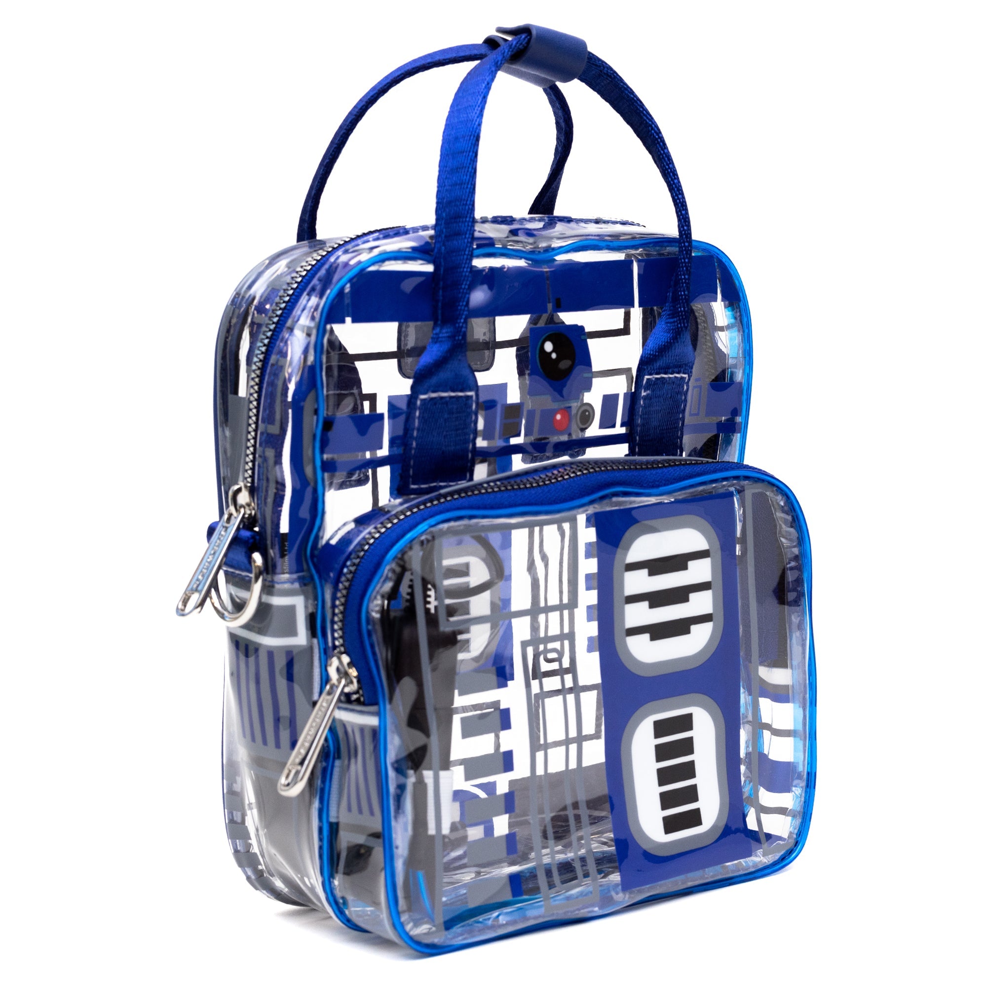 Star Wars R2 D2 Droid Components Transparent Clear PVC Crossbody Bag