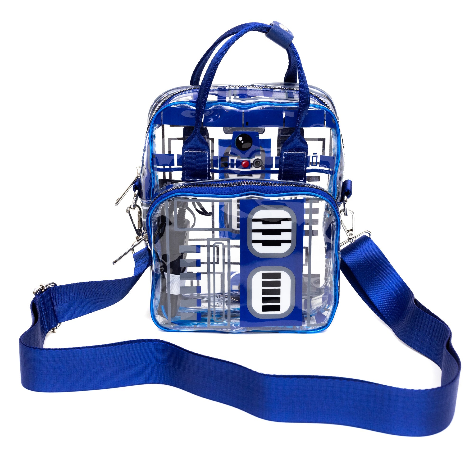 Star Wars R2 D2 Droid Components Transparent Clear PVC Crossbody Bag