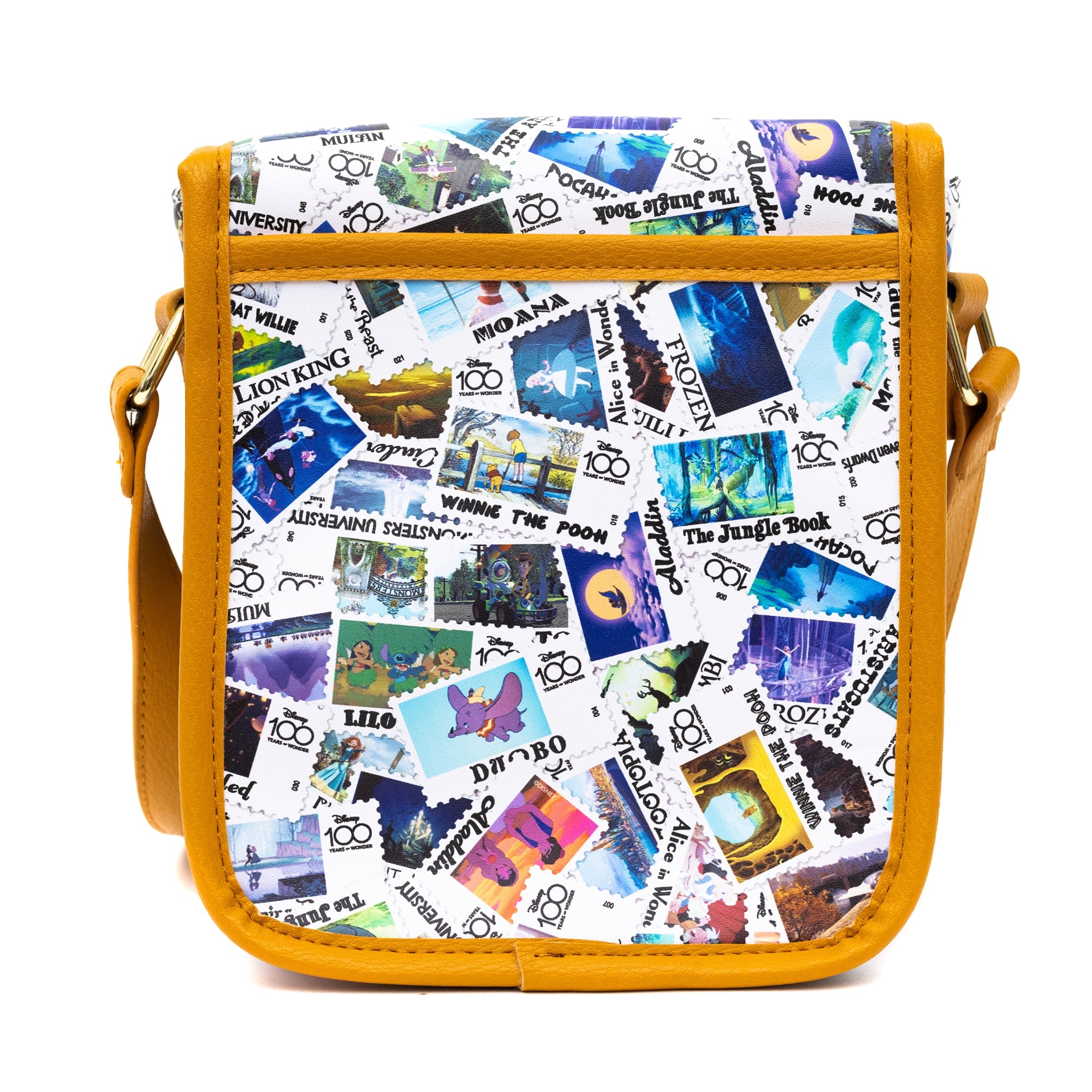Disney D100 Anniversary, World Stamp AOP Crossbody Bag