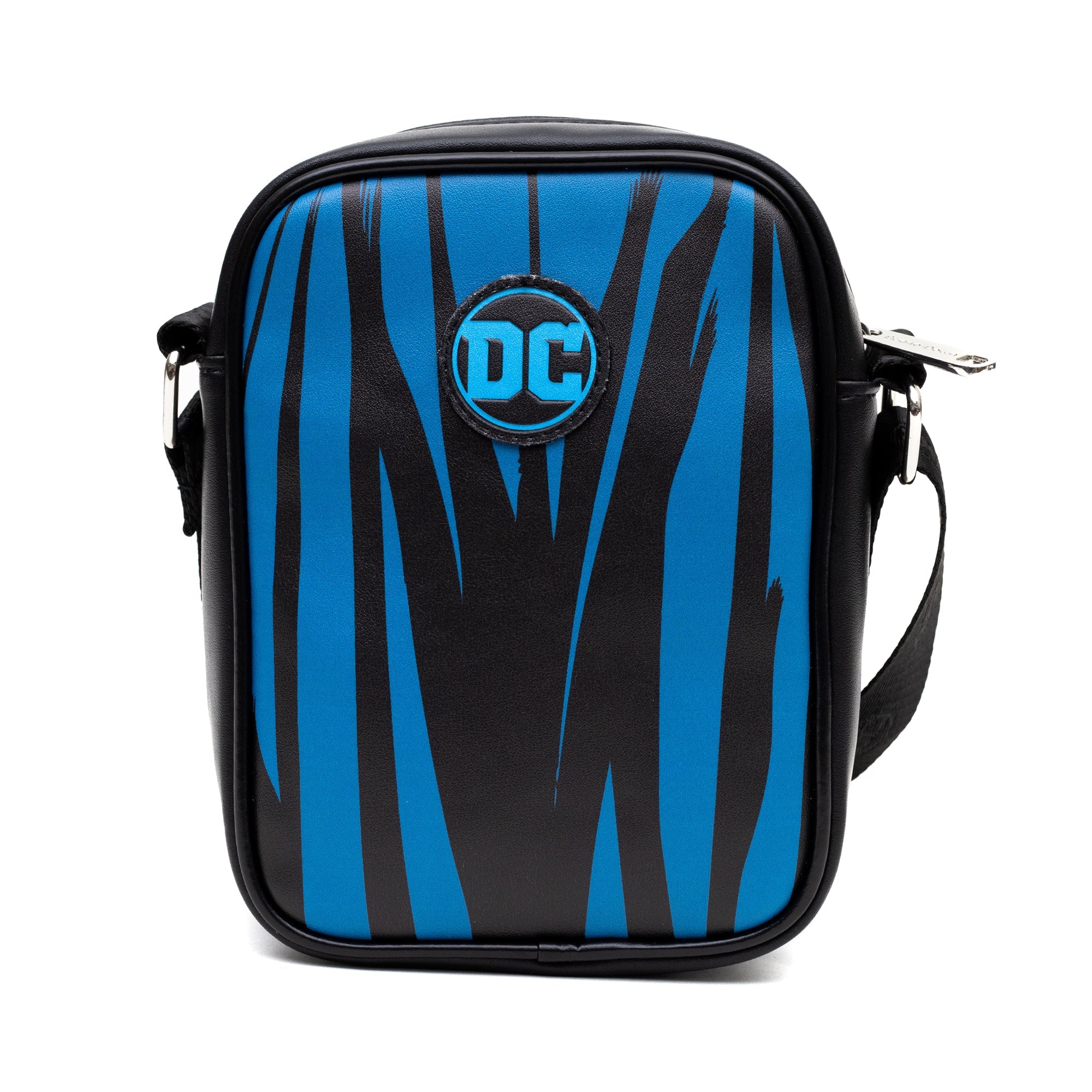 DC Comics Batman Character Close Up with Bat Symbol Crossbody Bag