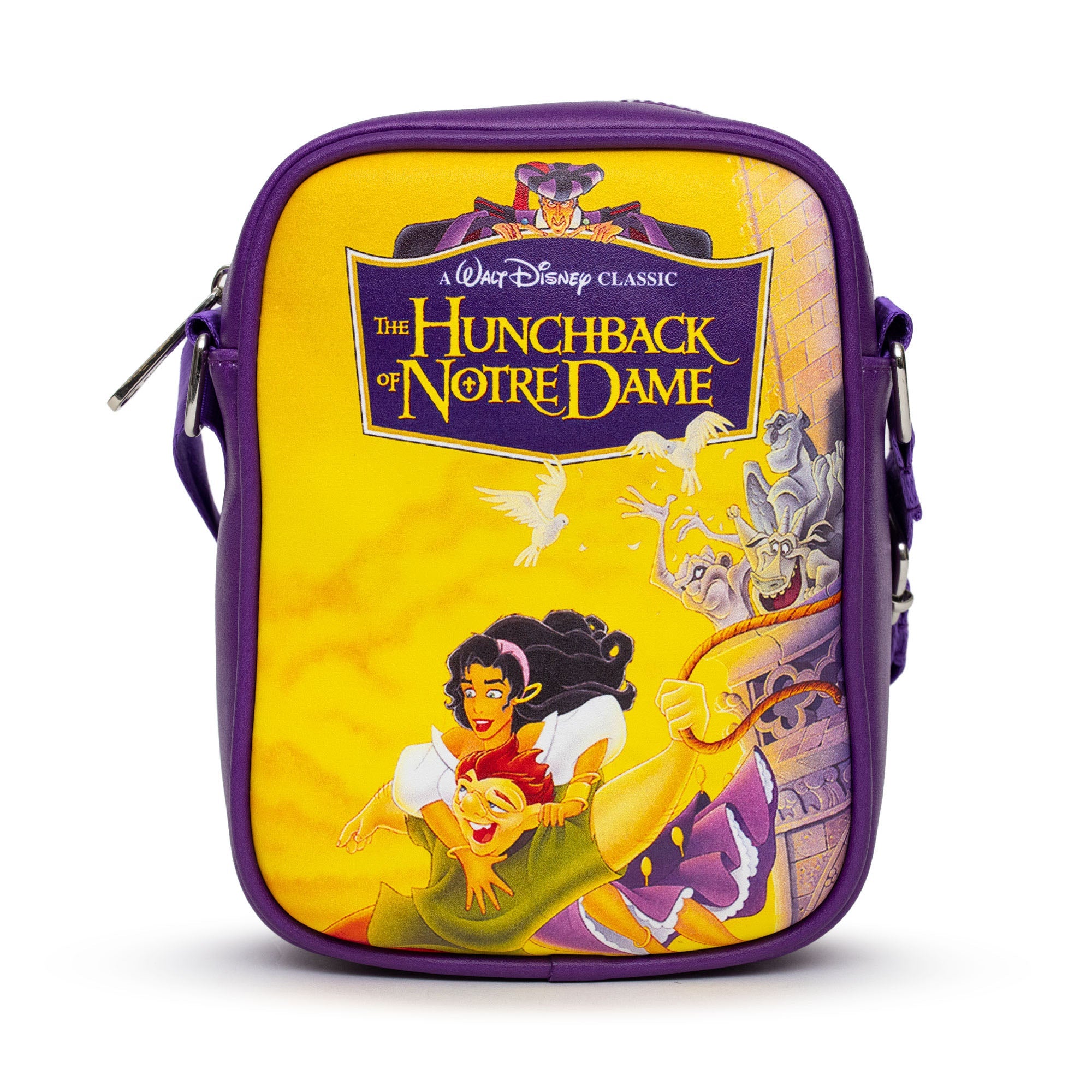 Disney Bag, Cross Body, The Hunchback of Notre Dame VHS Movie Box Replica, Vegan Leather