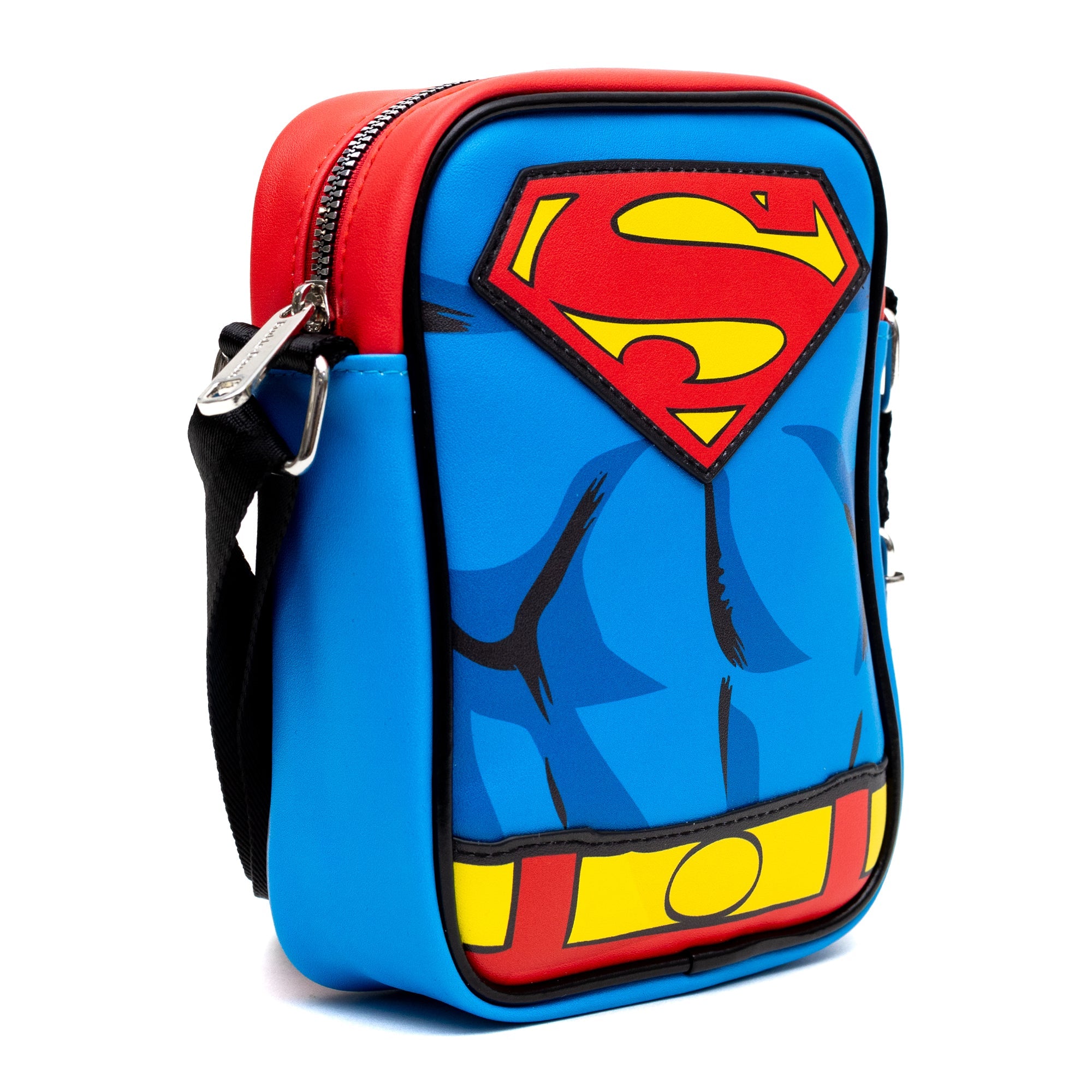 DC Comics Superman Character Close Up with Super Logo Crossbody Bag