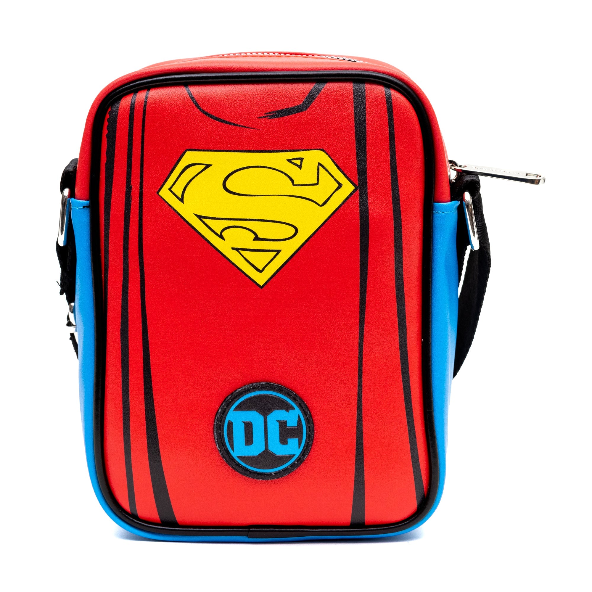 DC Comics Superman Character Close Up with Super Logo Crossbody Bag