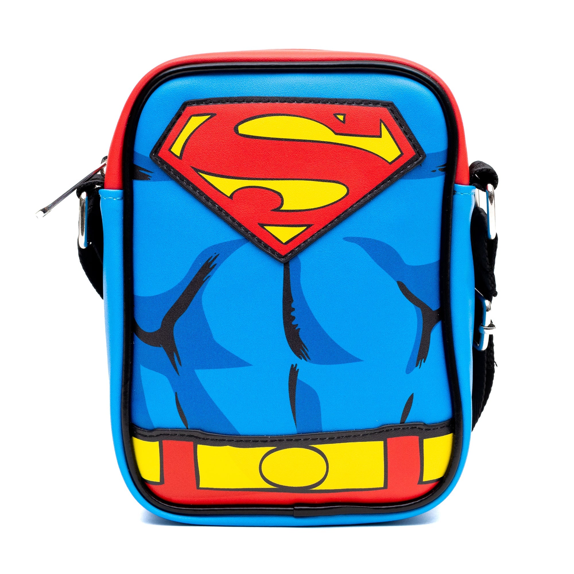 DC Comics Superman Character Close Up with Super Logo Crossbody Bag