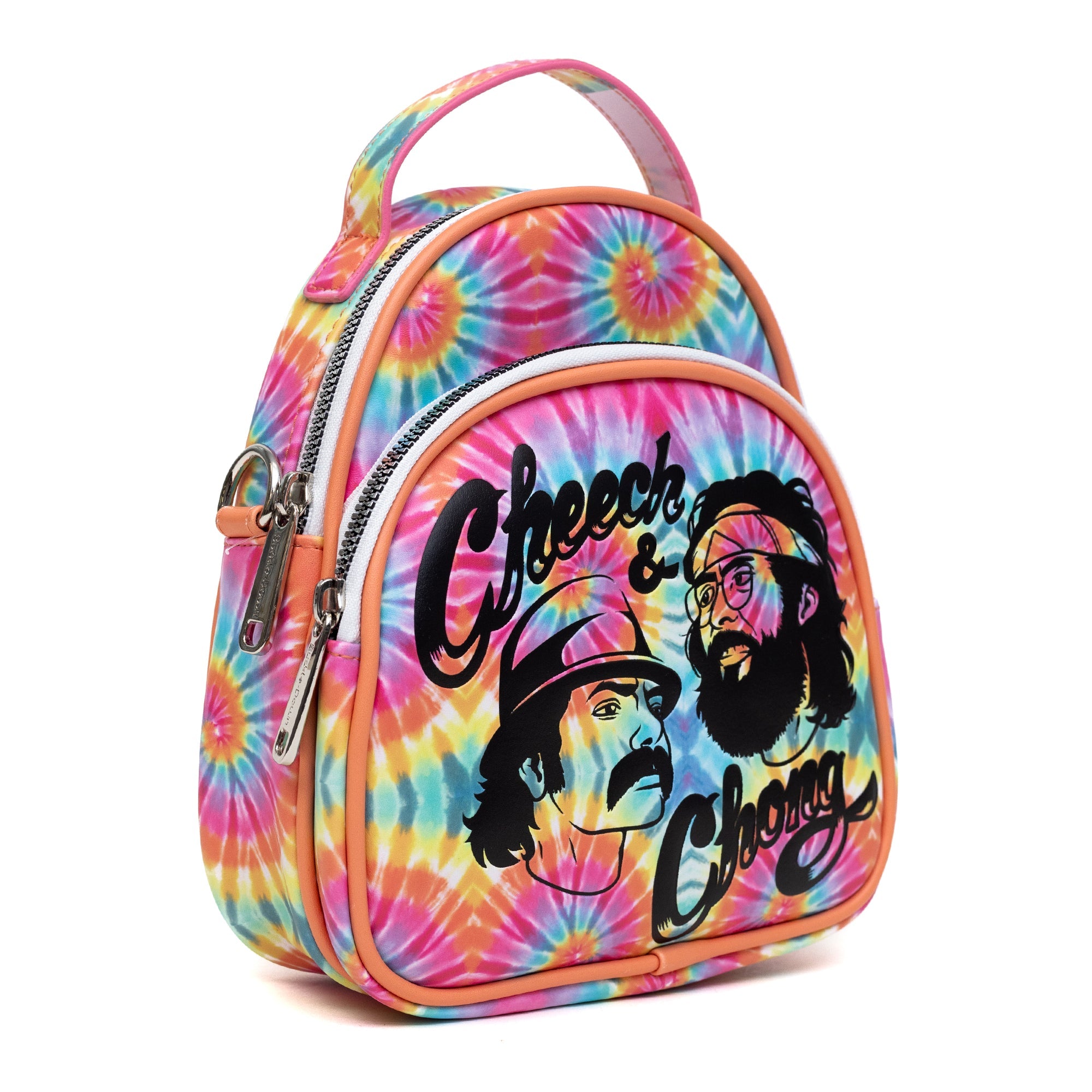 Cheech & Chong Faces Tie Dye Crossbody Bag | Blue Culture Tees