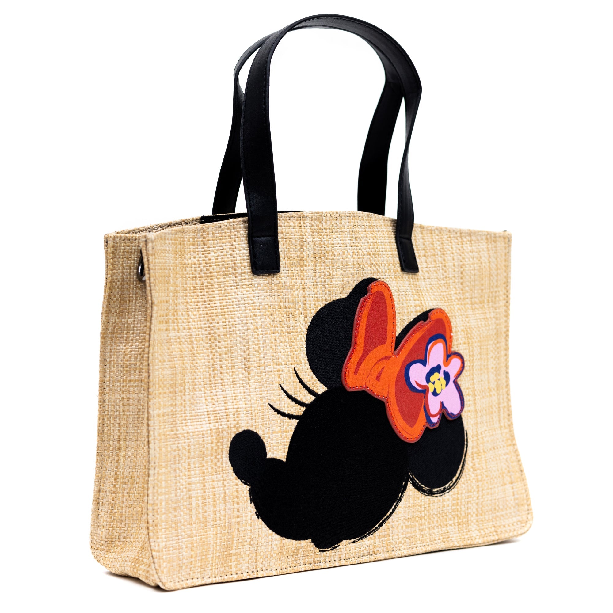 Disney Minnie Mouse Embroidered Bow Small Tote Bag