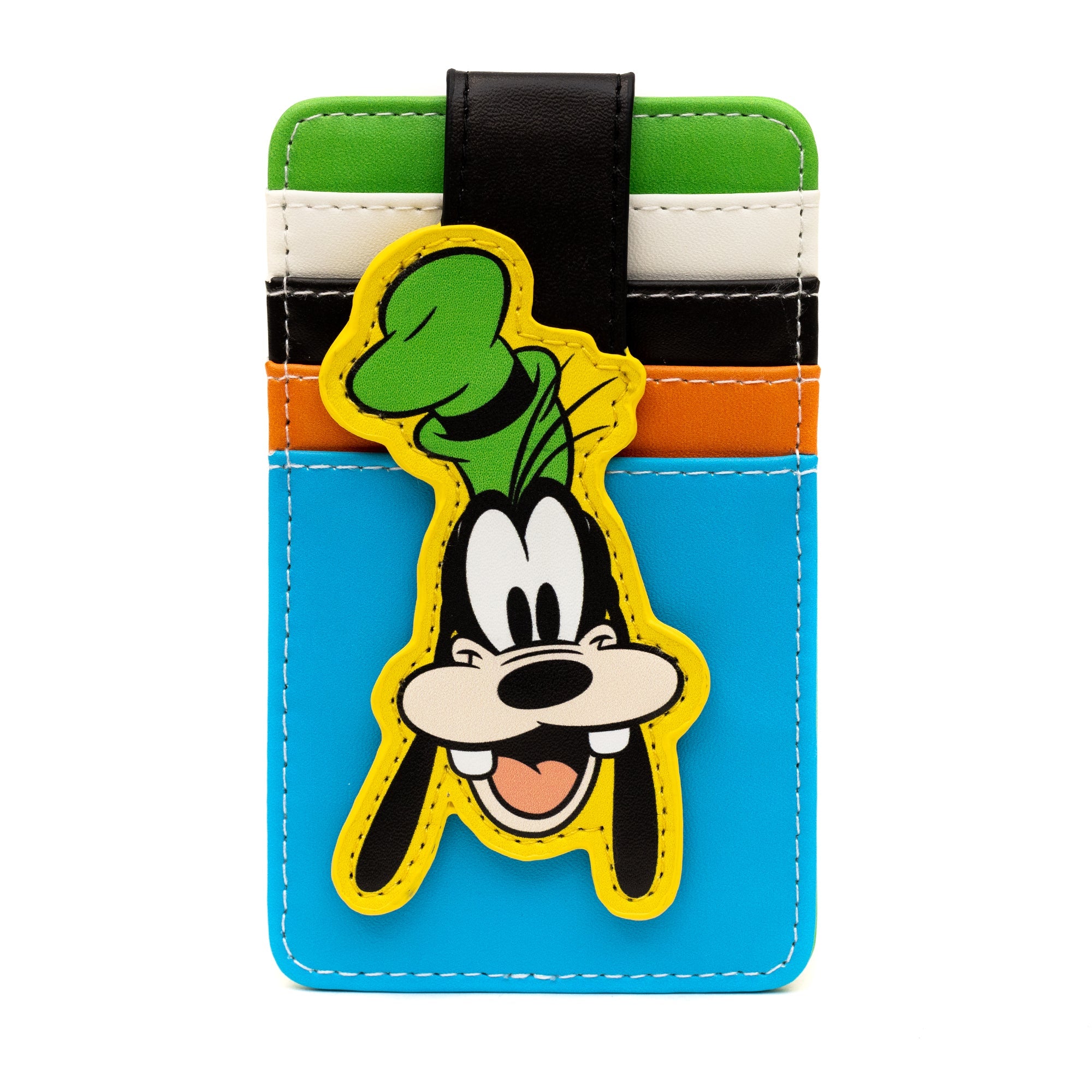 Disney Goofy Smiling Face ID Card Holder Wallet | Blue Culture Tees