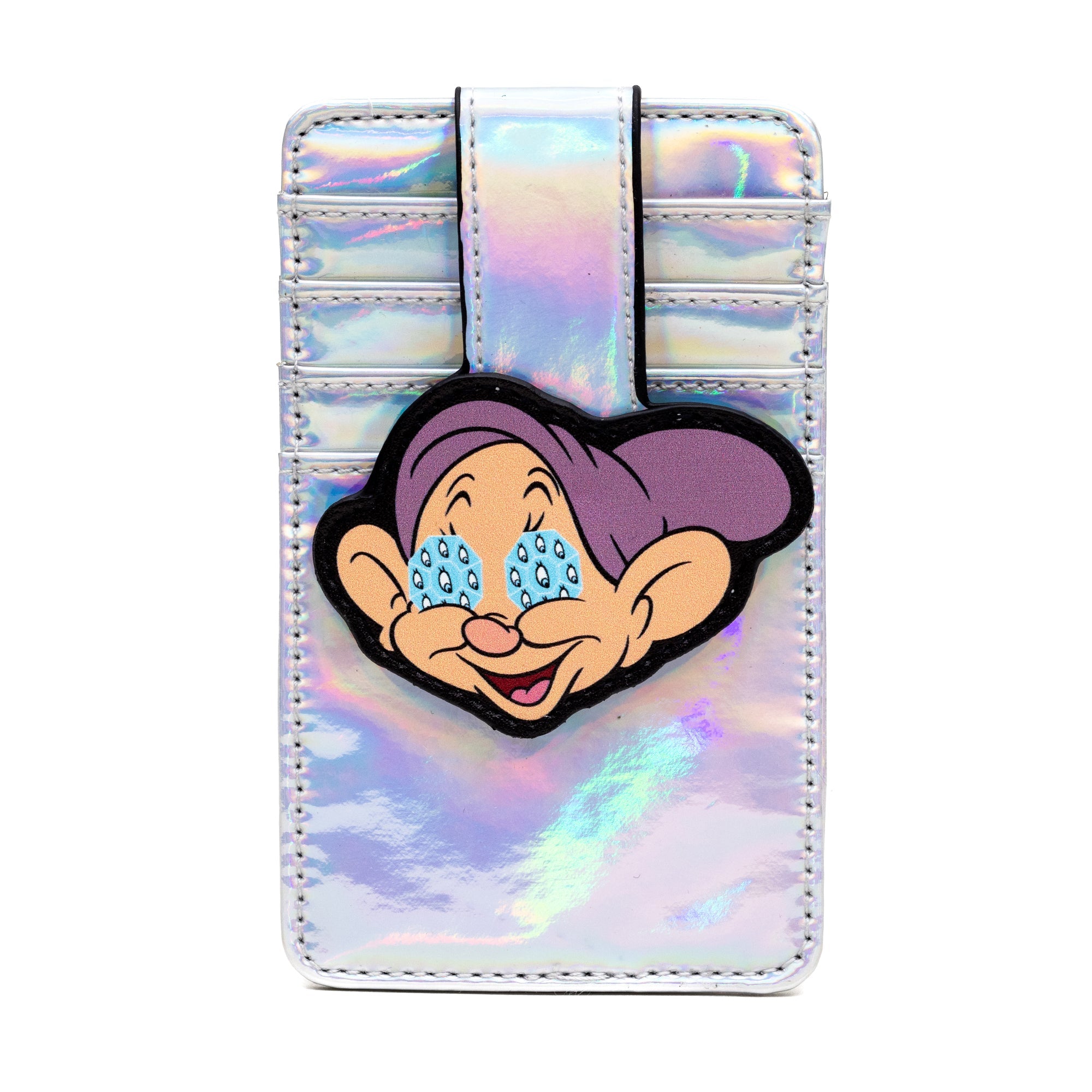 Disney Snow White Dopey Diamond Eyes Iridescent Holographic ID Card Holder Wallet