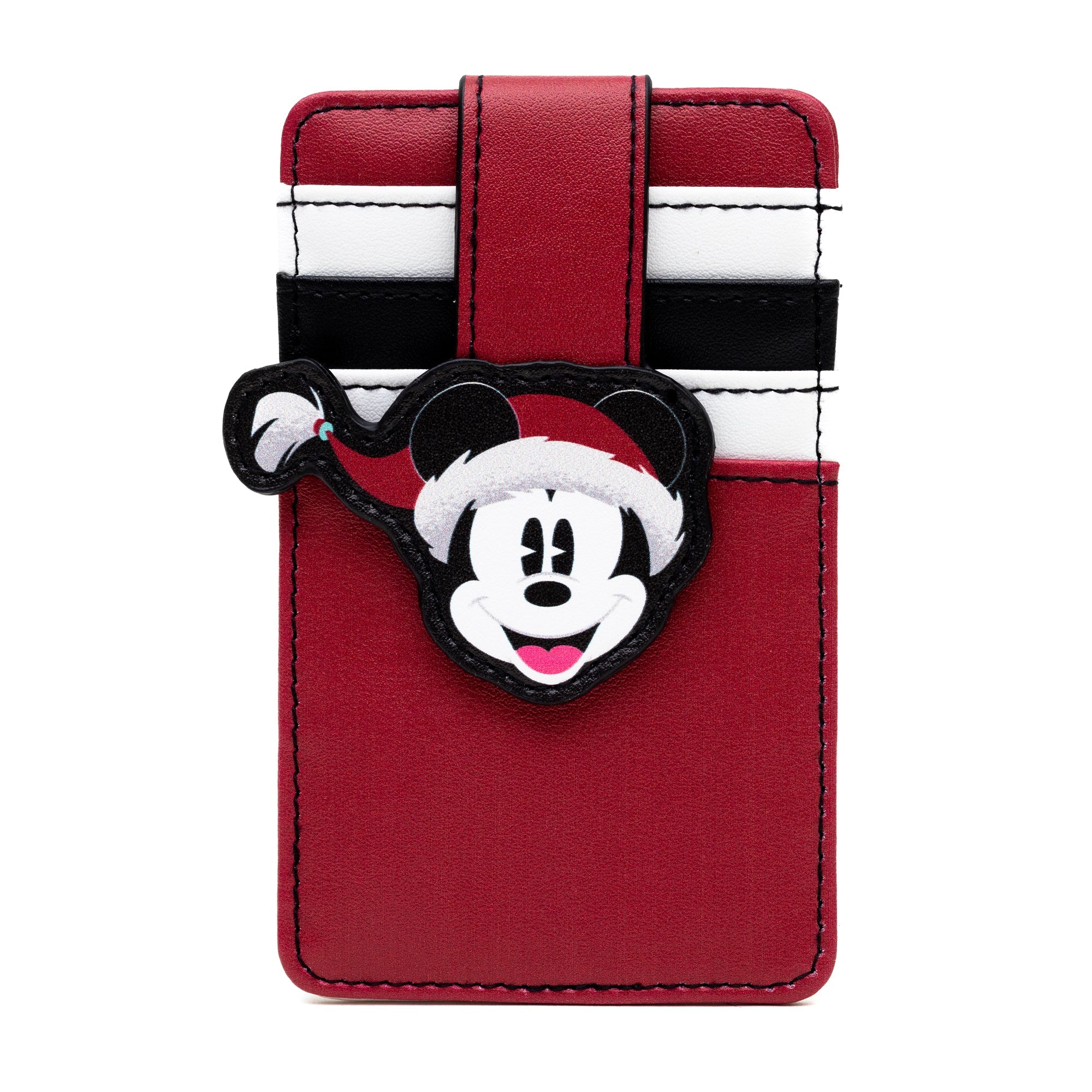 Disney Holiday Mickey Mouse Santa Claus ID Card Holder Wallet