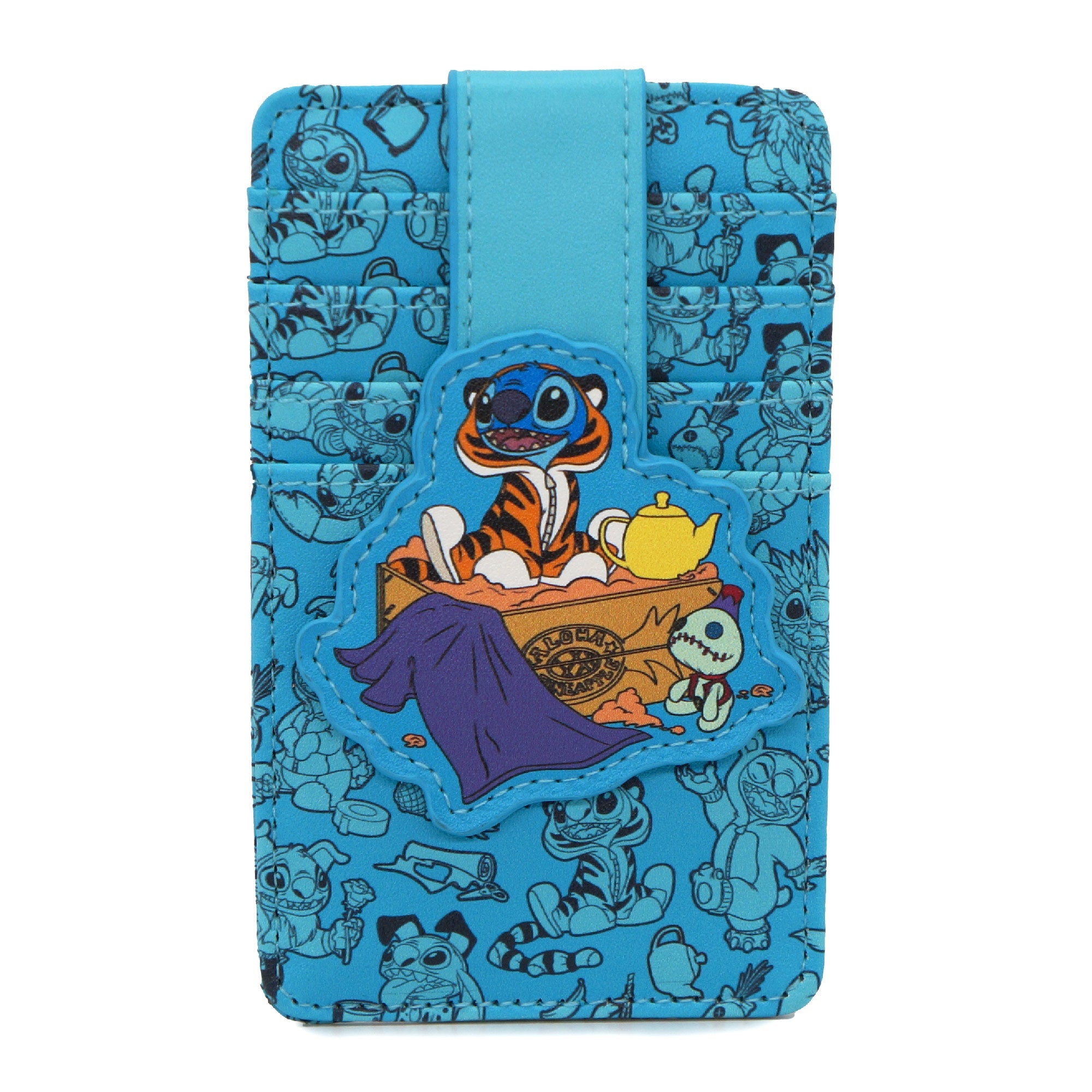 Disney Stitch Aladdin Dress Up Scene ID Card Holder Wallet | Blue Culture Tees