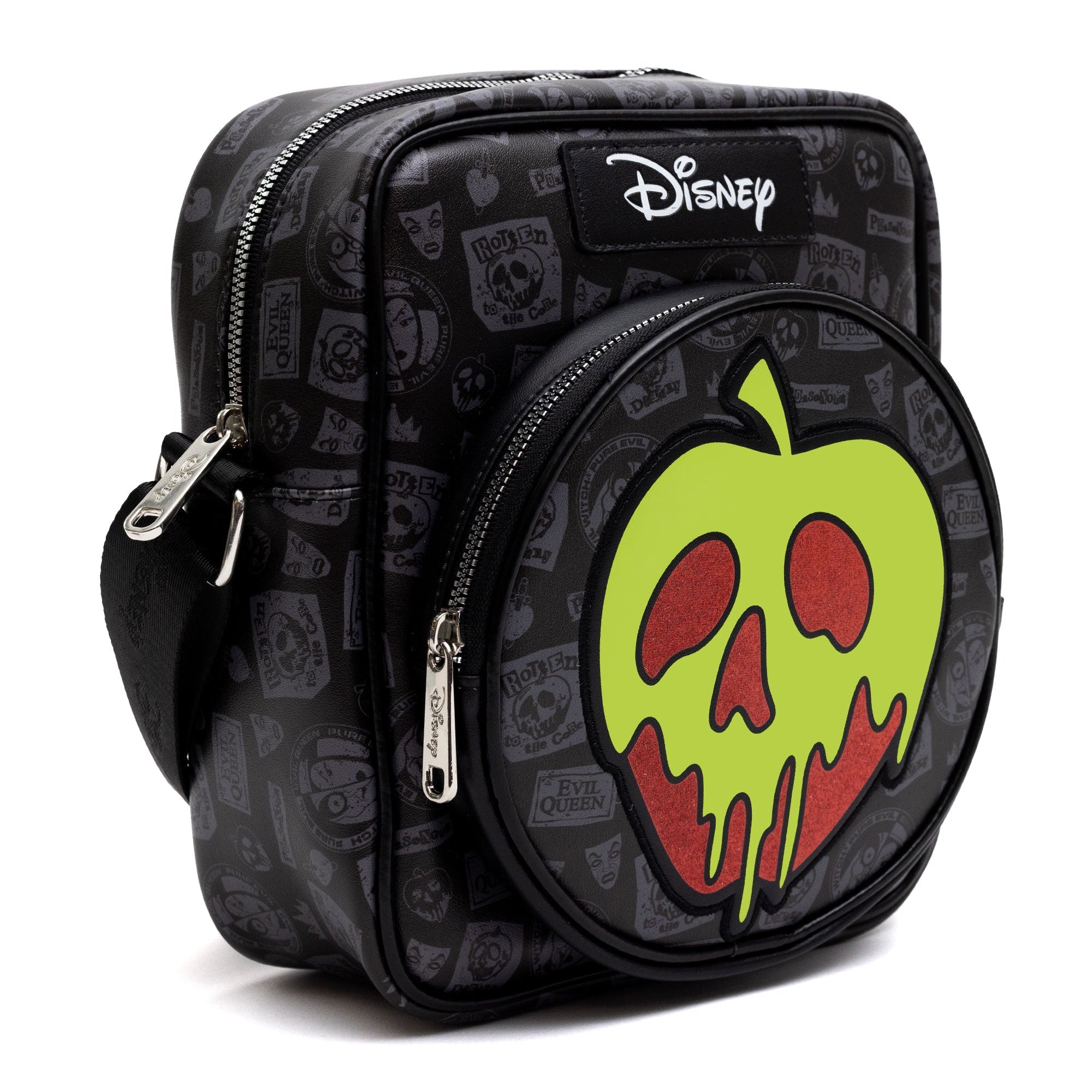 Disney Snow White Evil Queen Glow in the Dark Apple Crossbody Bag | Blue Culture Tees