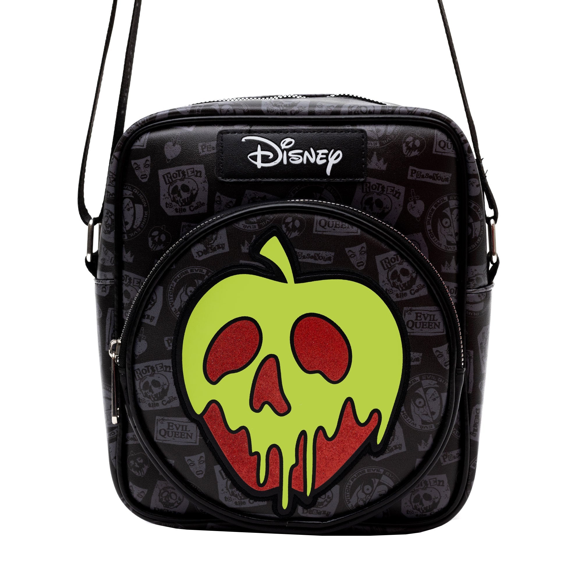 Disney Snow White Evil Queen Glow in the Dark Apple Crossbody Bag | Blue Culture Tees