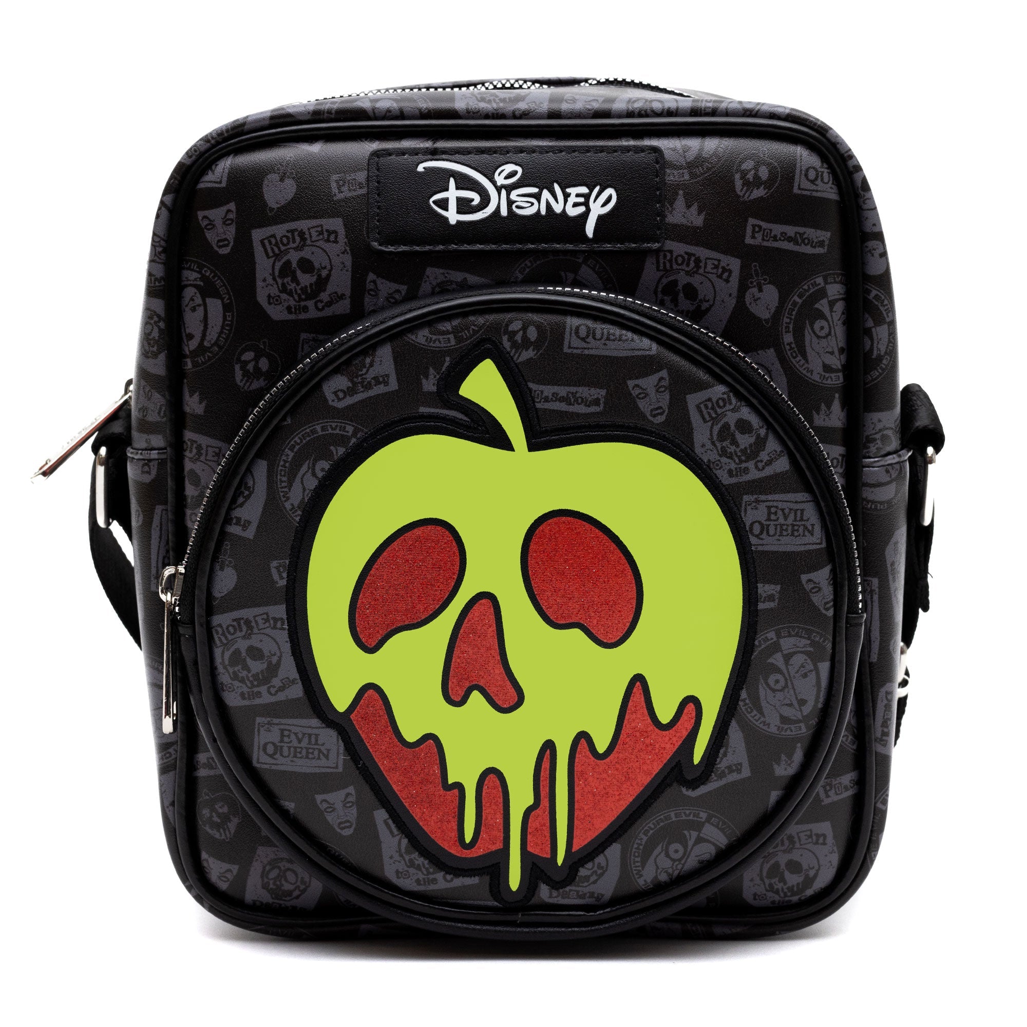 Disney Snow White Evil Queen Glow in the Dark Apple Crossbody Bag | Blue Culture Tees