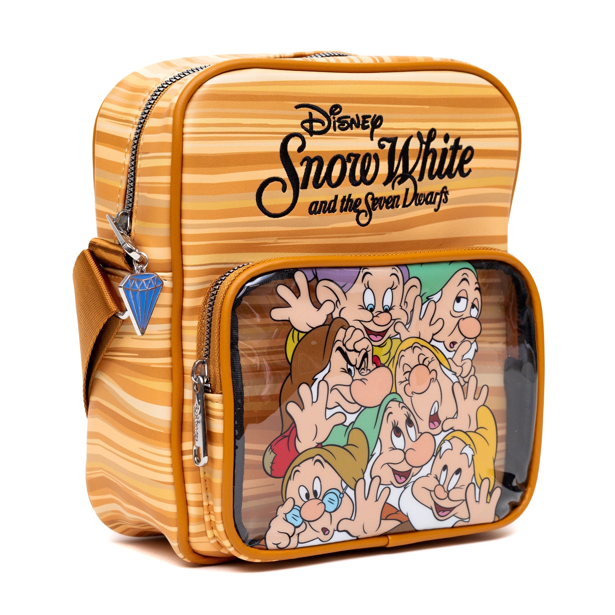 Disney Snow White and the Seven Dwarfs Face Smash Group Crossbody Bag | Blue Culture Tees