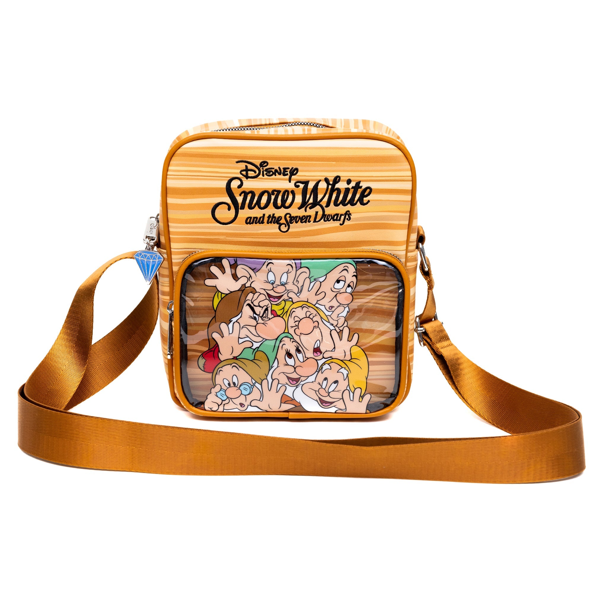 Disney Snow White and the Seven Dwarfs Face Smash Group Crossbody Bag | Blue Culture Tees