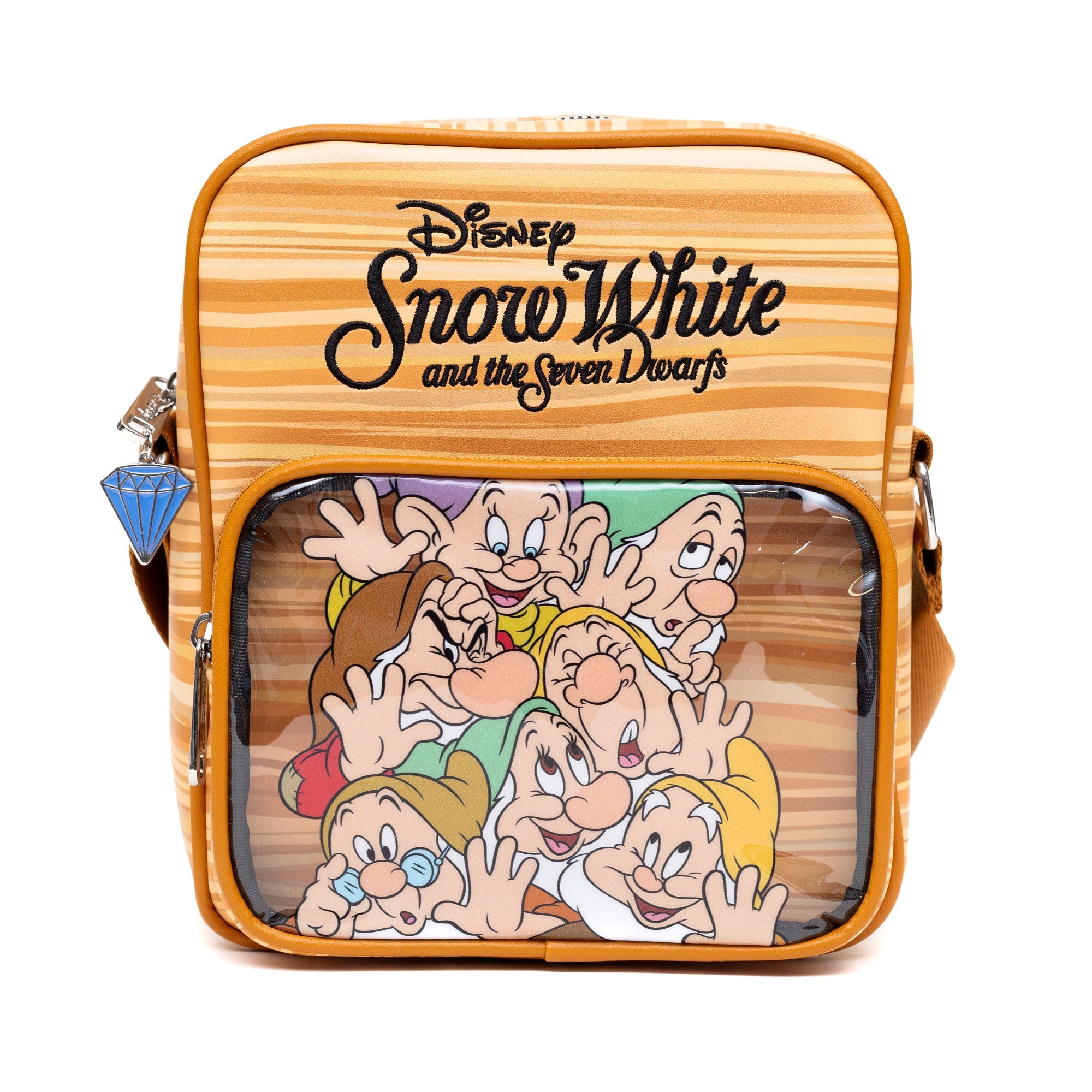 Disney Snow White and the Seven Dwarfs Face Smash Group Crossbody Bag | Blue Culture Tees